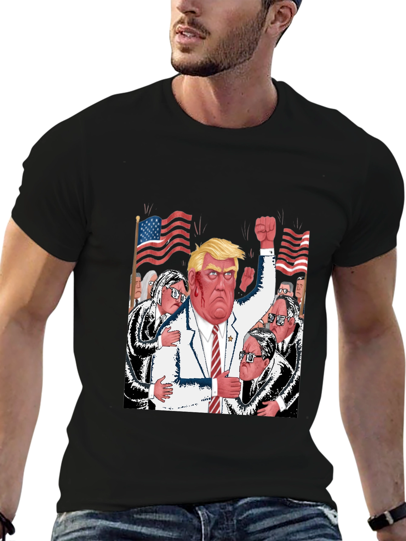 Trump Political Cartoon T-Shirt