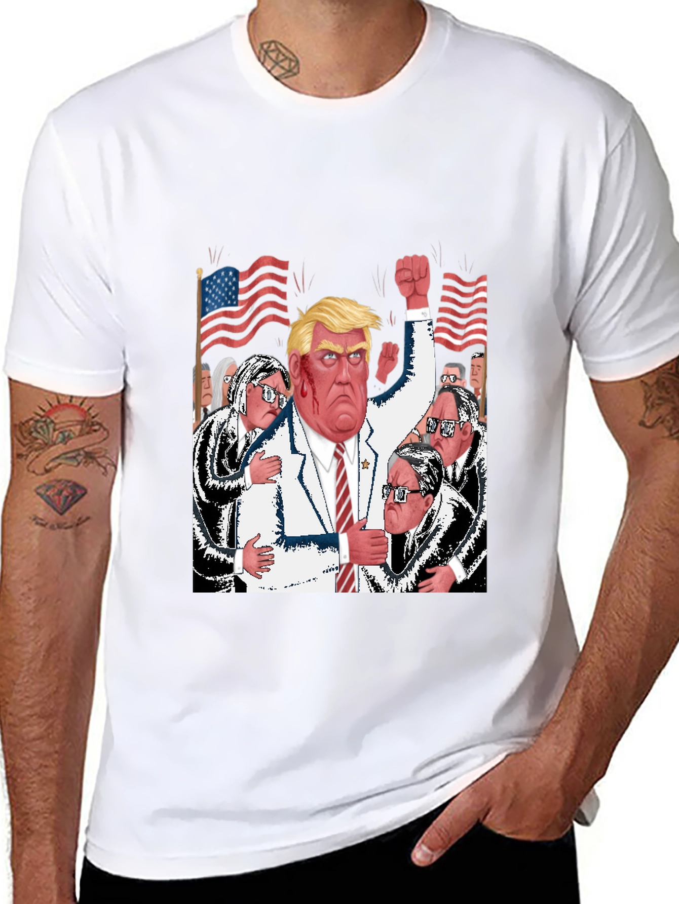 Trump Political Cartoon T-Shirt