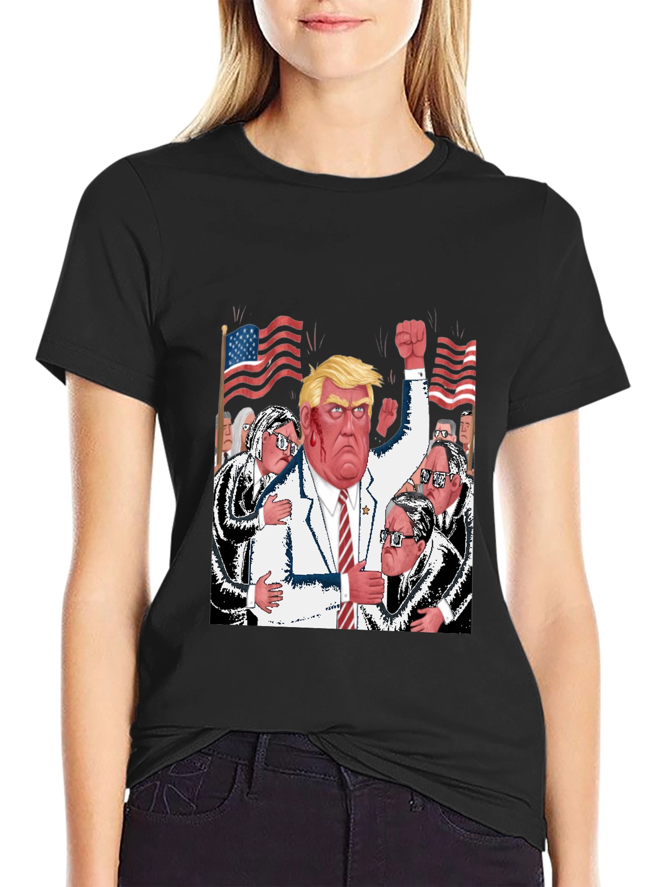 Trump Political Cartoon T-Shirt