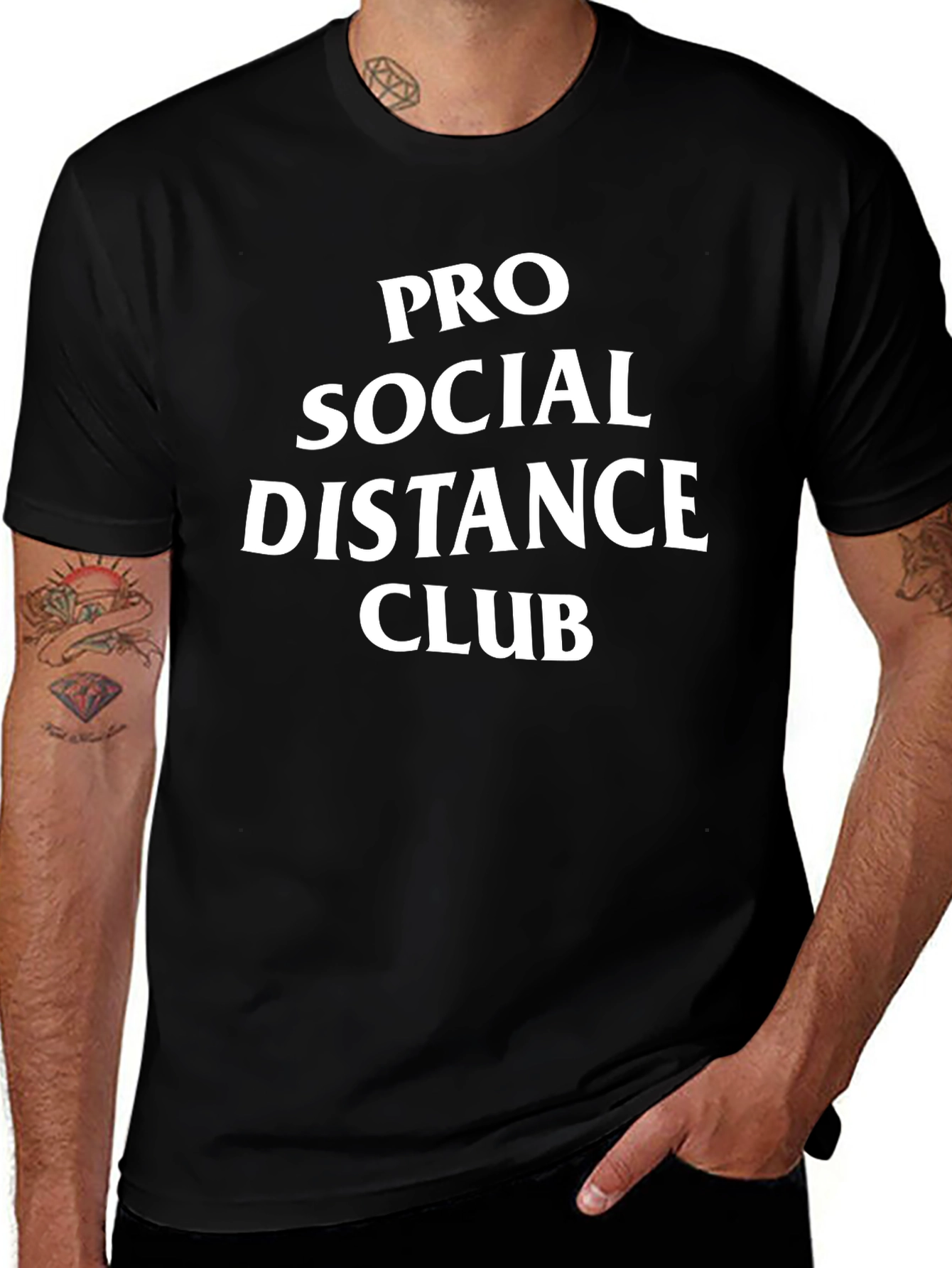 Pro Social Distance Club Graphic Tee