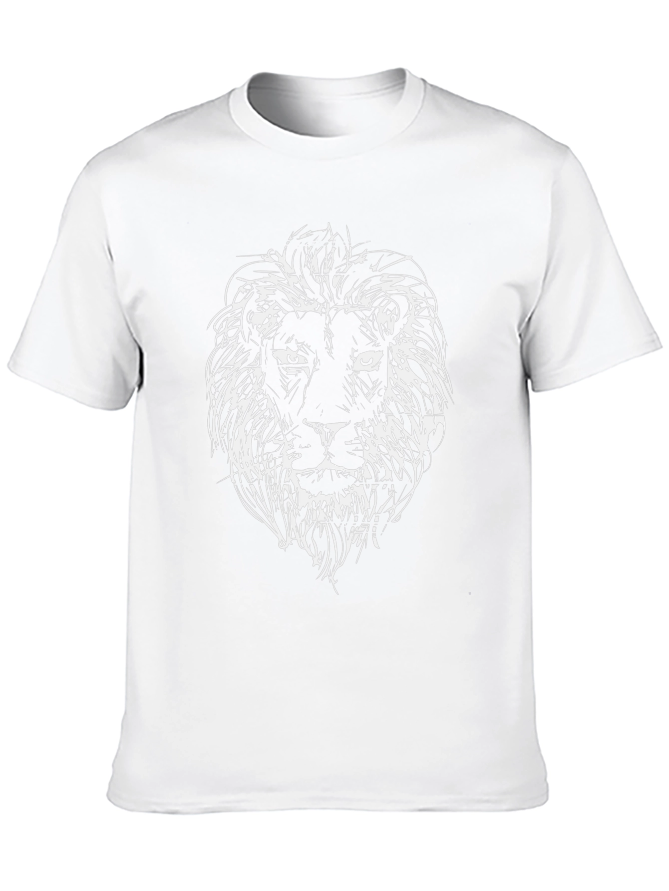 Lion Sketch Black T-Shirt