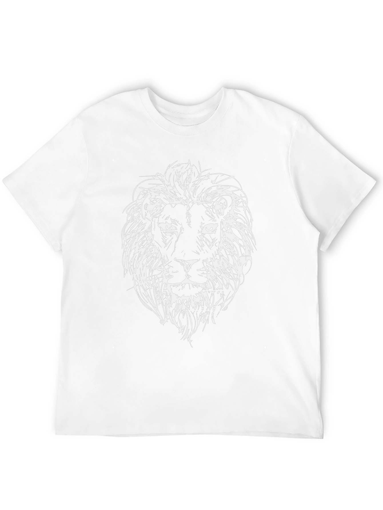 Lion Sketch Black T-Shirt