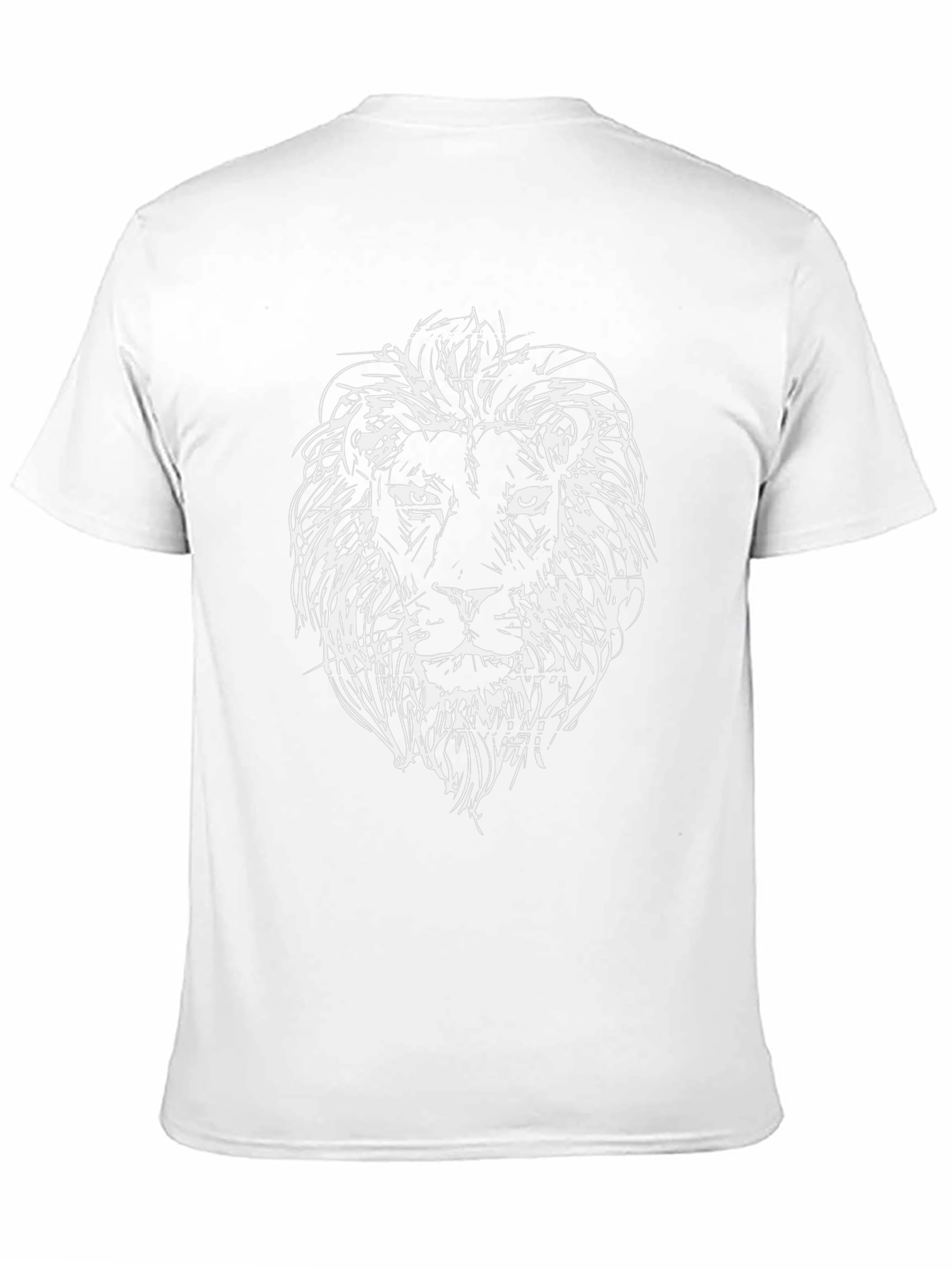 Lion Sketch Black T-Shirt