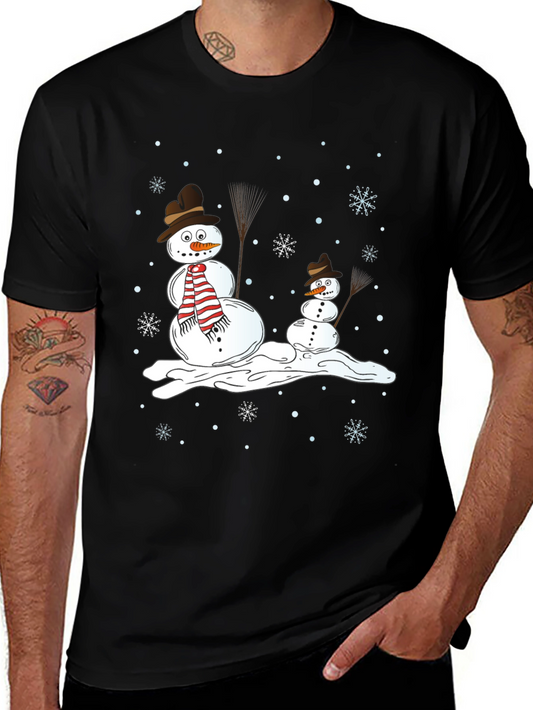 Snowman Family Holiday T-Shirt