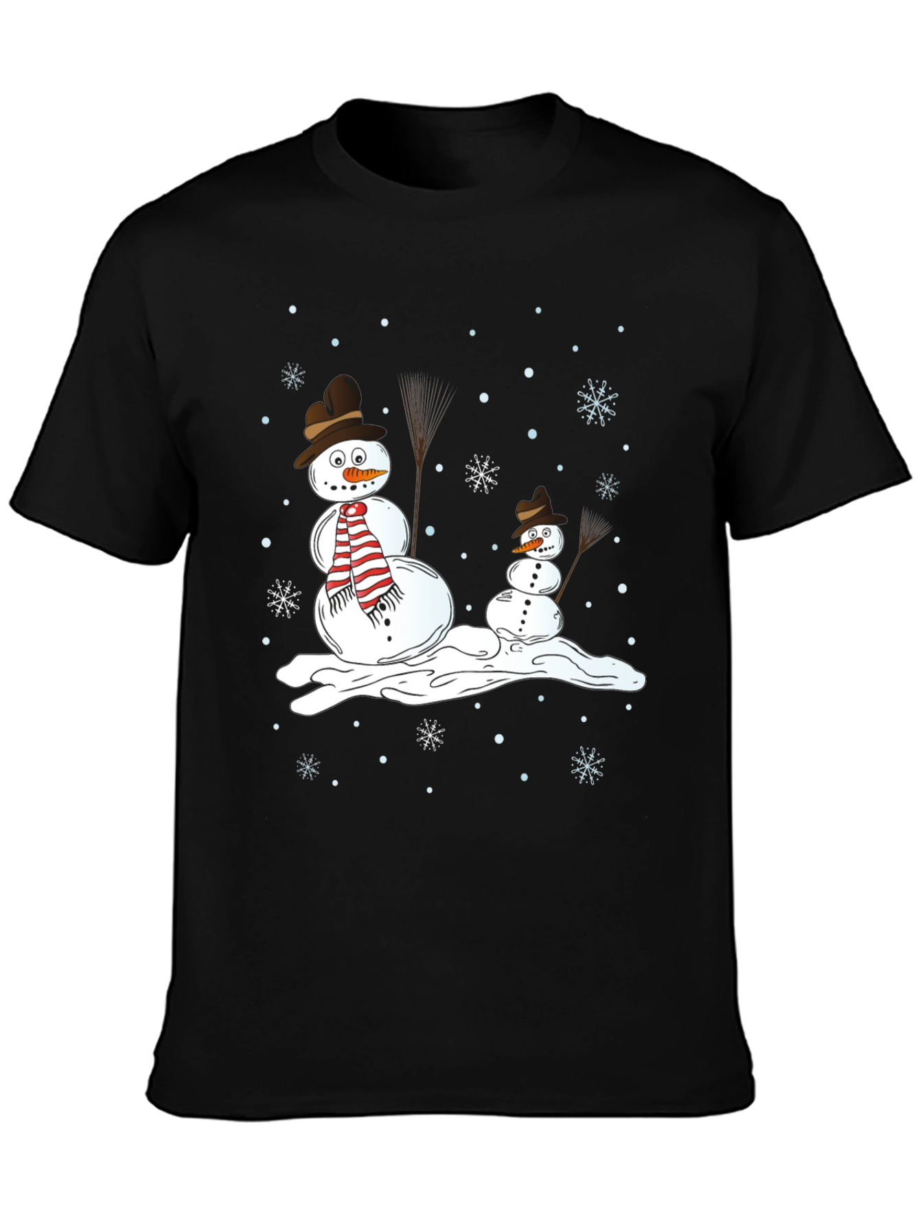 Snowman Family Holiday T-Shirt