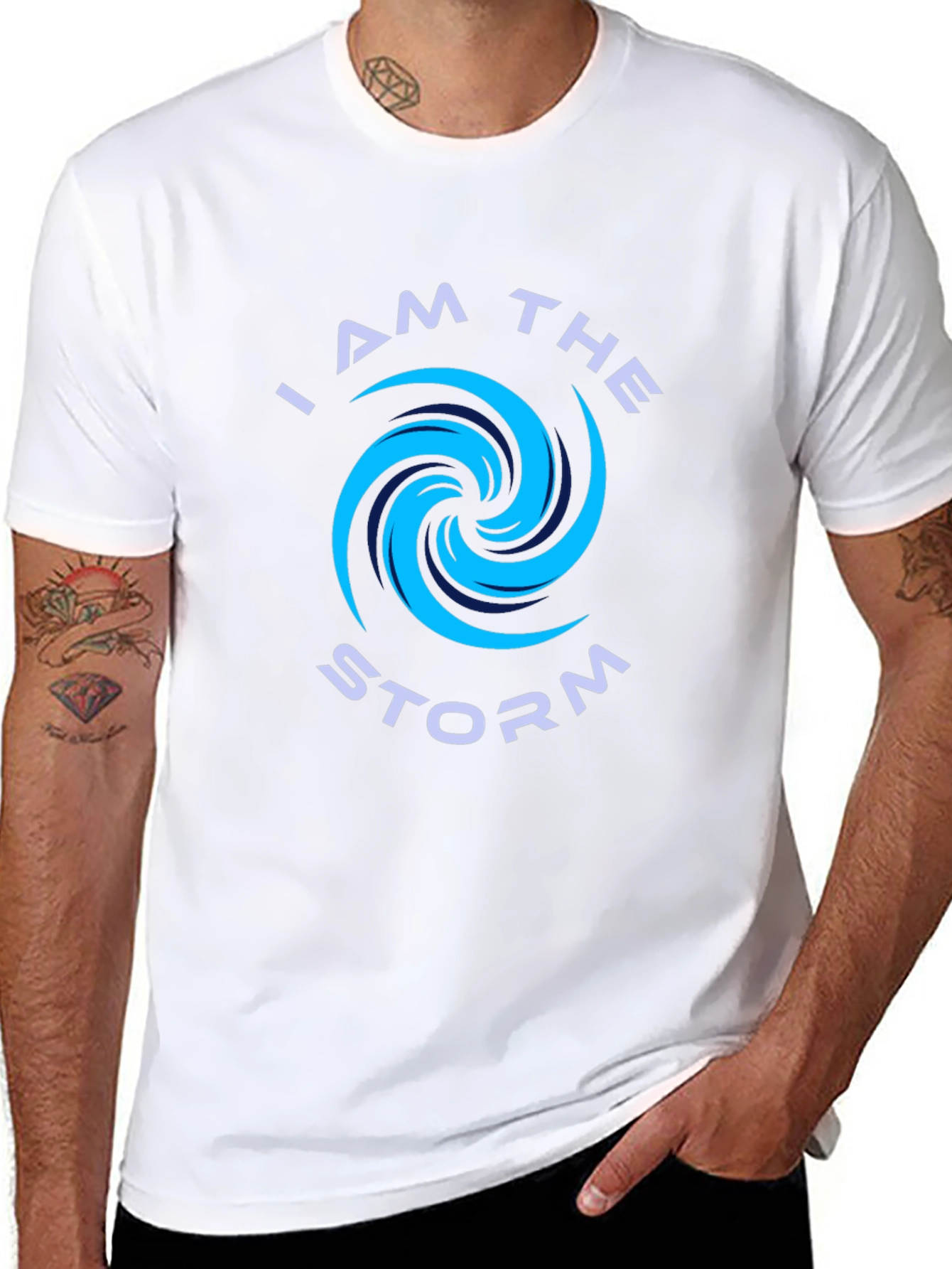 I Am The Storm Graphic Tee - Black