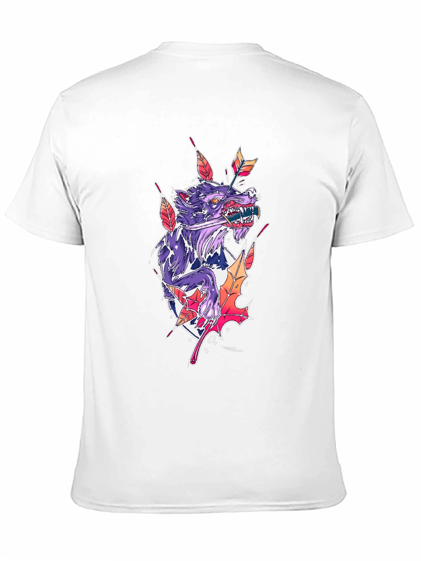 Wolf Arrow Black T-Shirt
