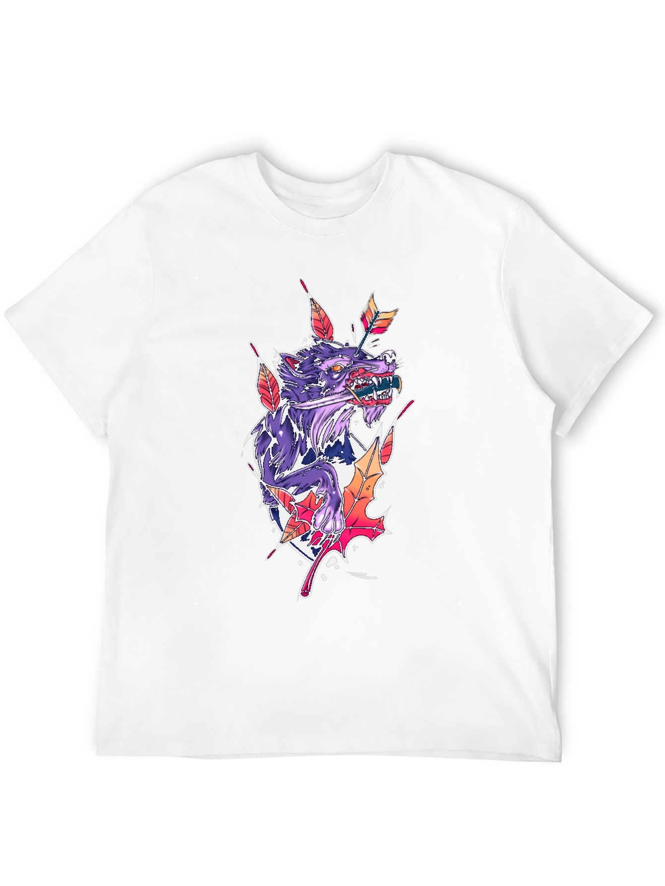 Wolf Arrow Black T-Shirt