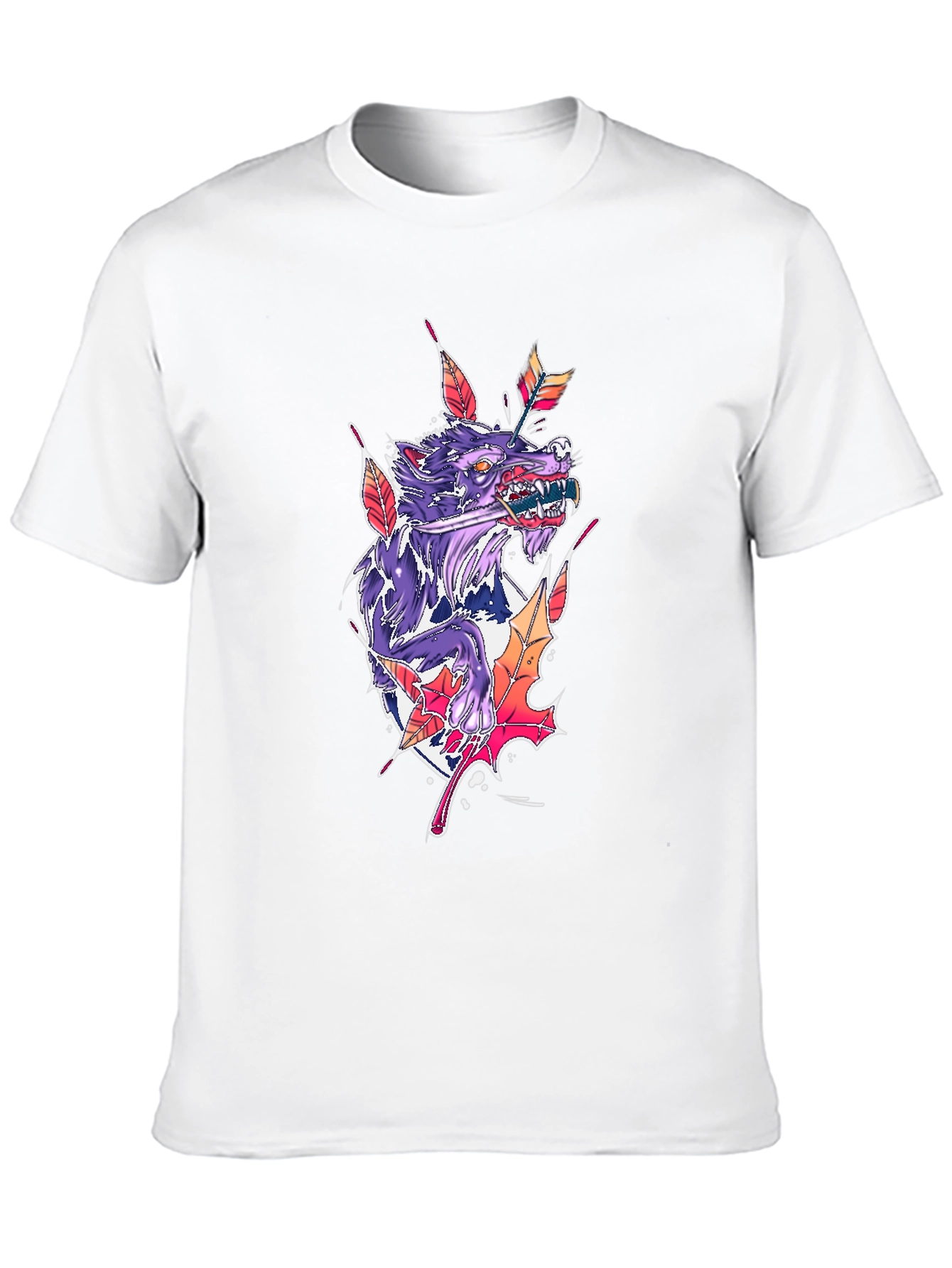 Wolf Arrow Black T-Shirt