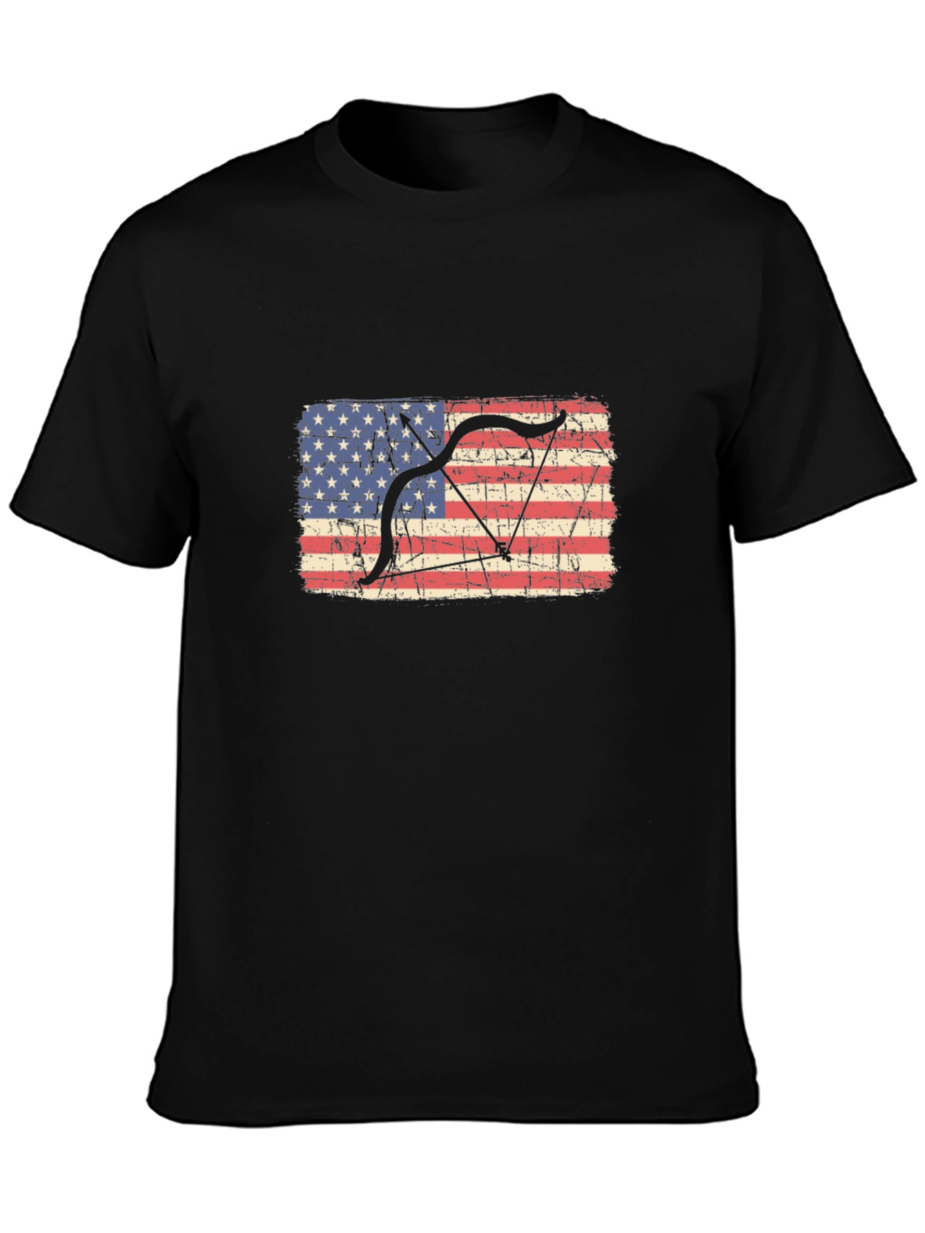 American Flag Bow Hunting T-Shirt