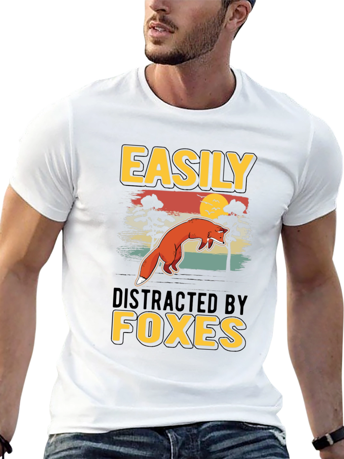 Easily Distracted By Foxes T-Shirt