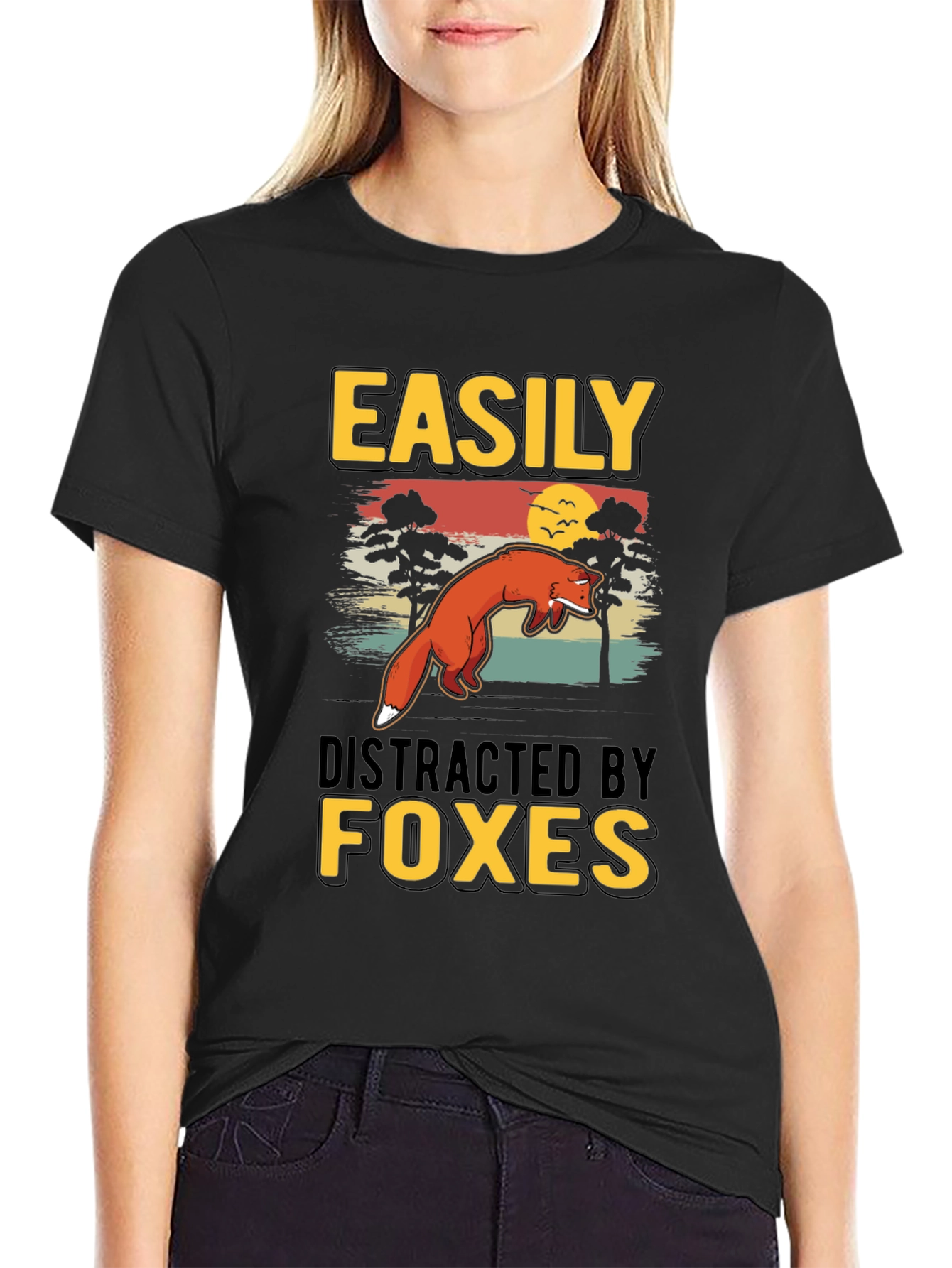Easily Distracted By Foxes T-Shirt