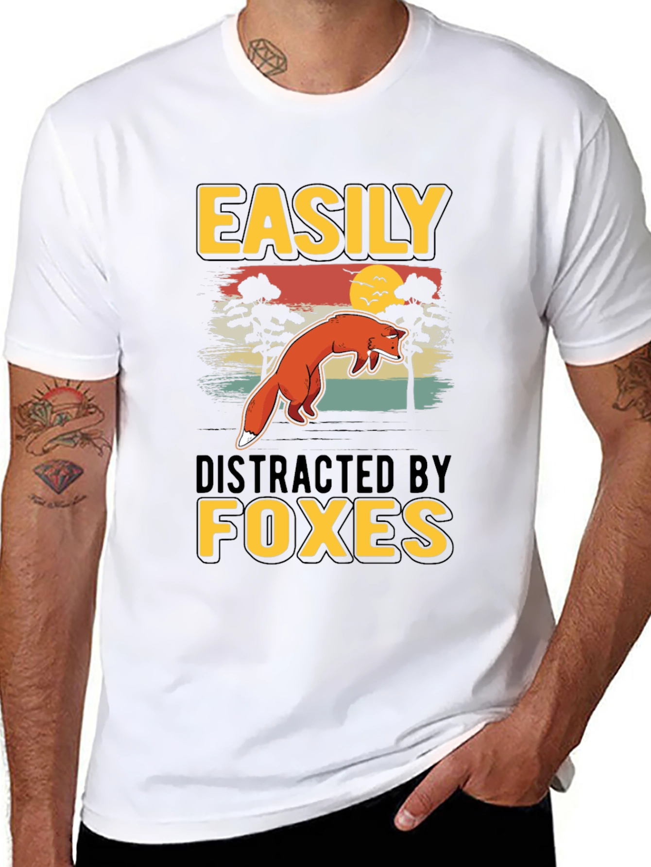 Easily Distracted By Foxes T-Shirt
