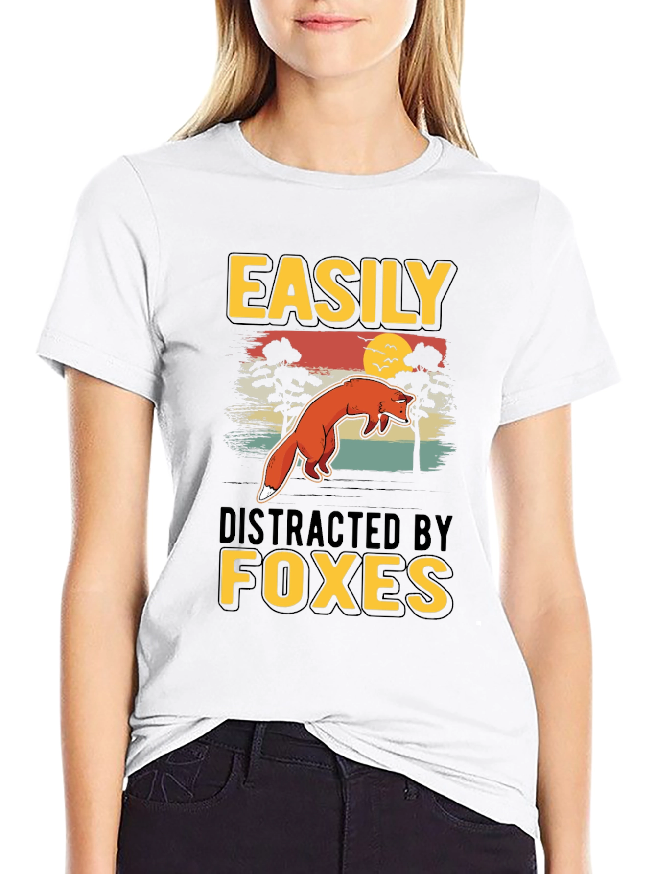 Easily Distracted By Foxes T-Shirt