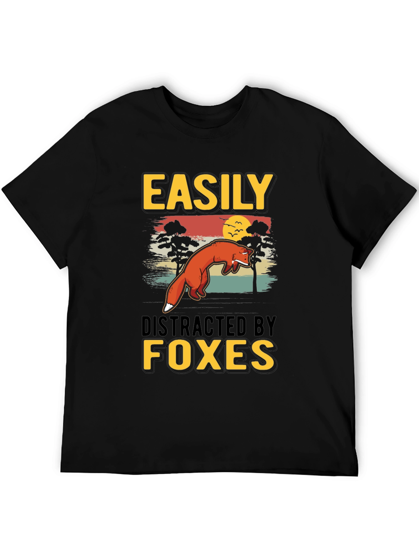 Easily Distracted By Foxes T-Shirt