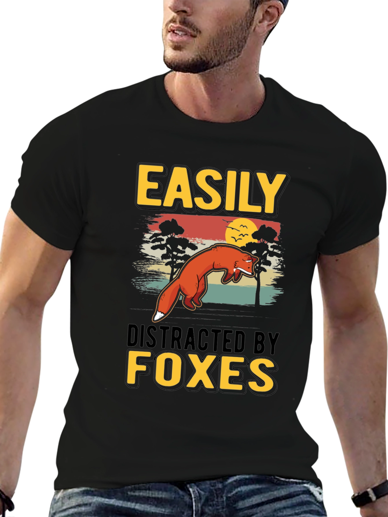 Easily Distracted By Foxes T-Shirt