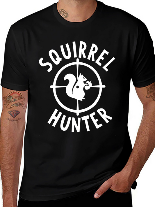 Squirrel Hunter Graphic Tee - Funny Hunting Shirt