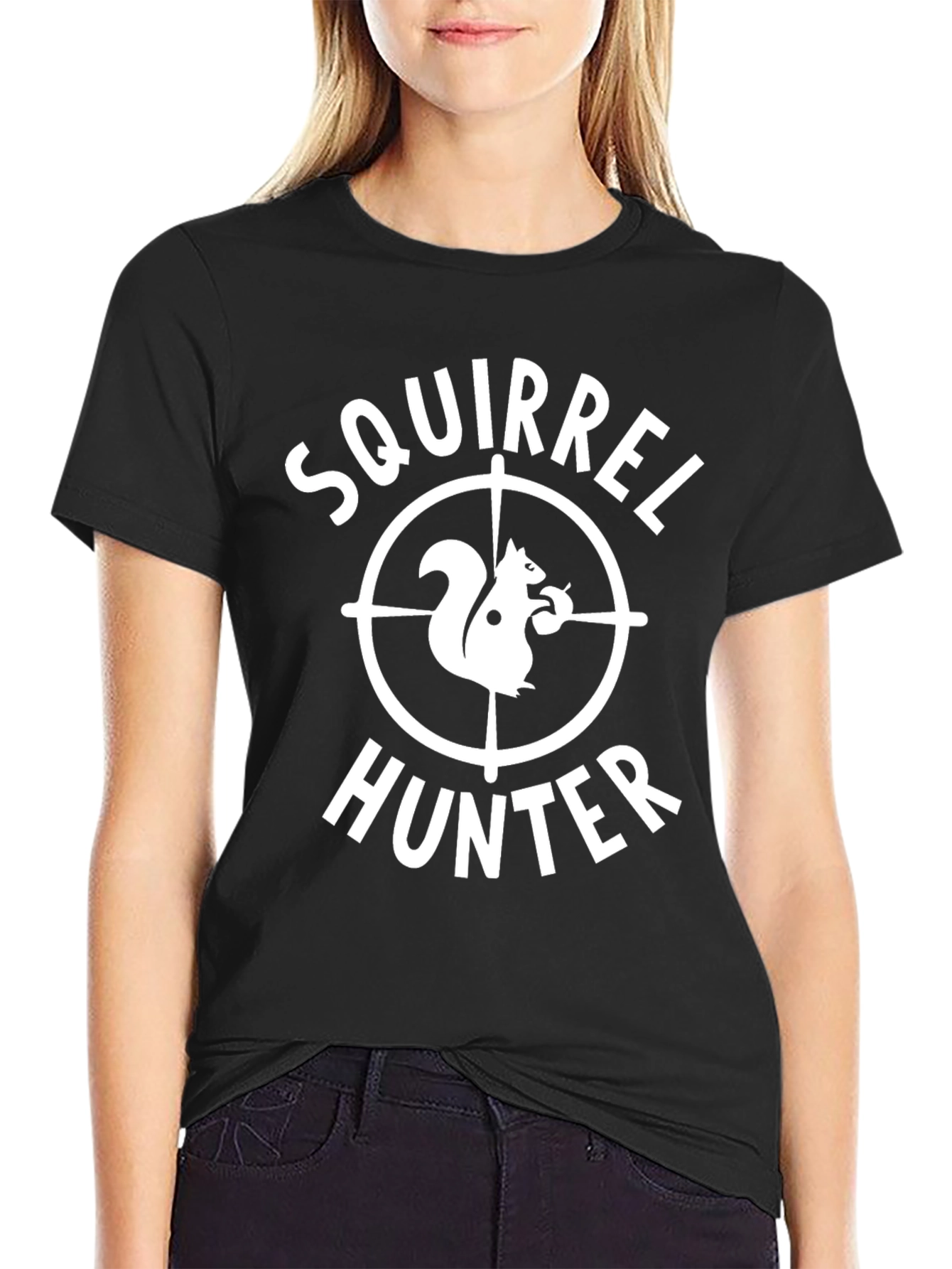Squirrel Hunter Graphic Tee - Funny Hunting Shirt