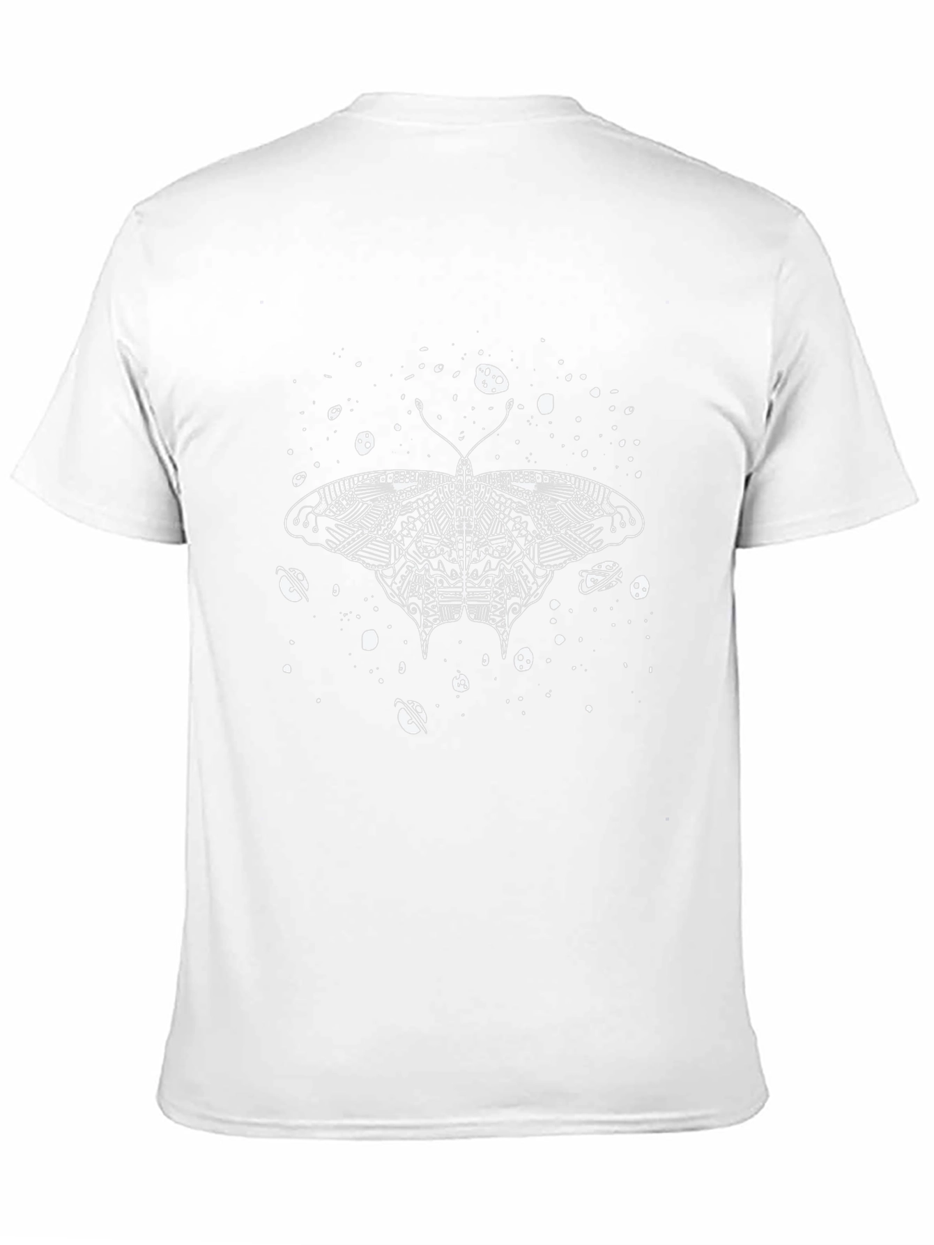 Moth Space Graphic Black Tee
