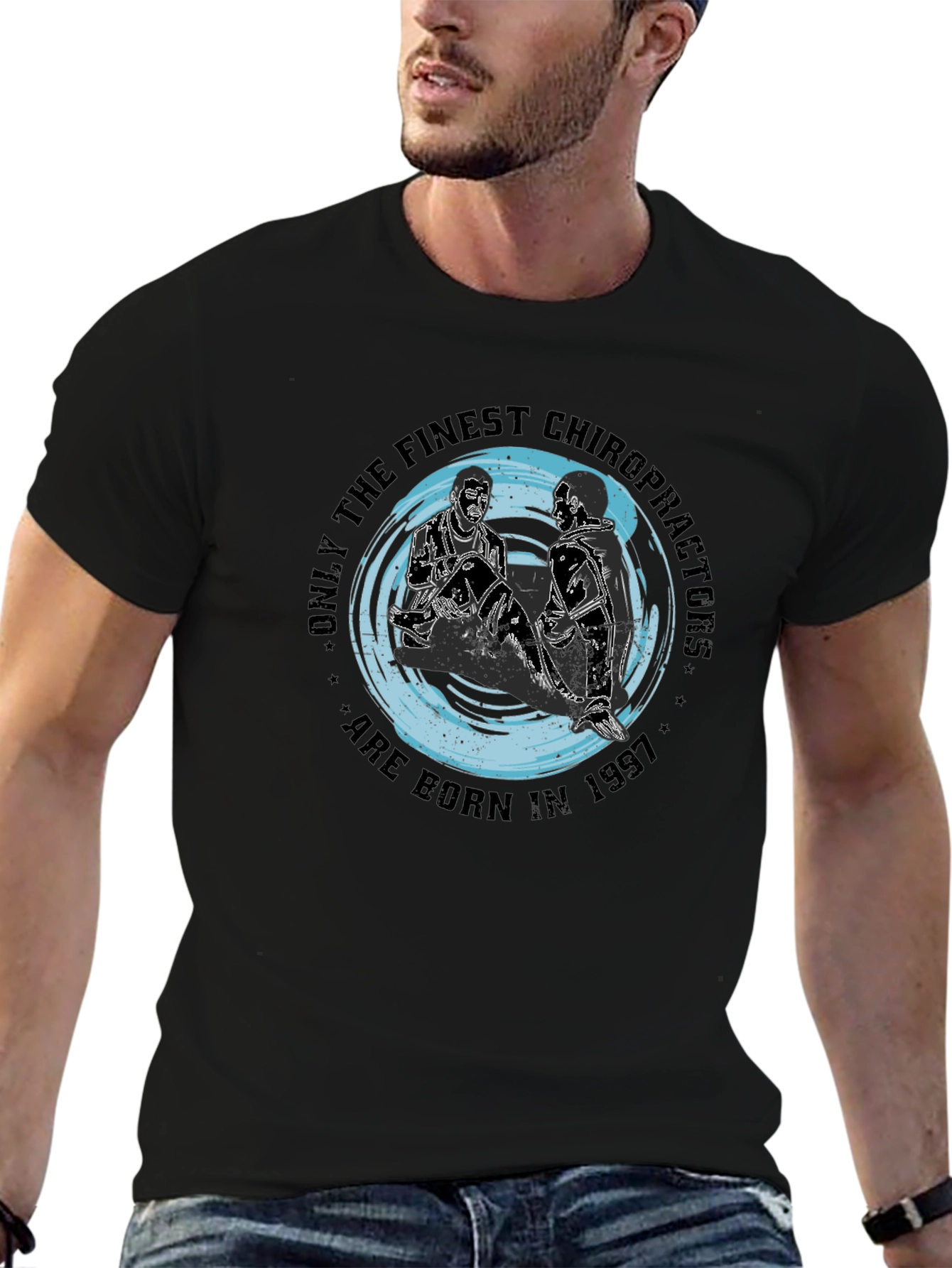 Finest Chiropractors Born in 1997 Black T-Shirt