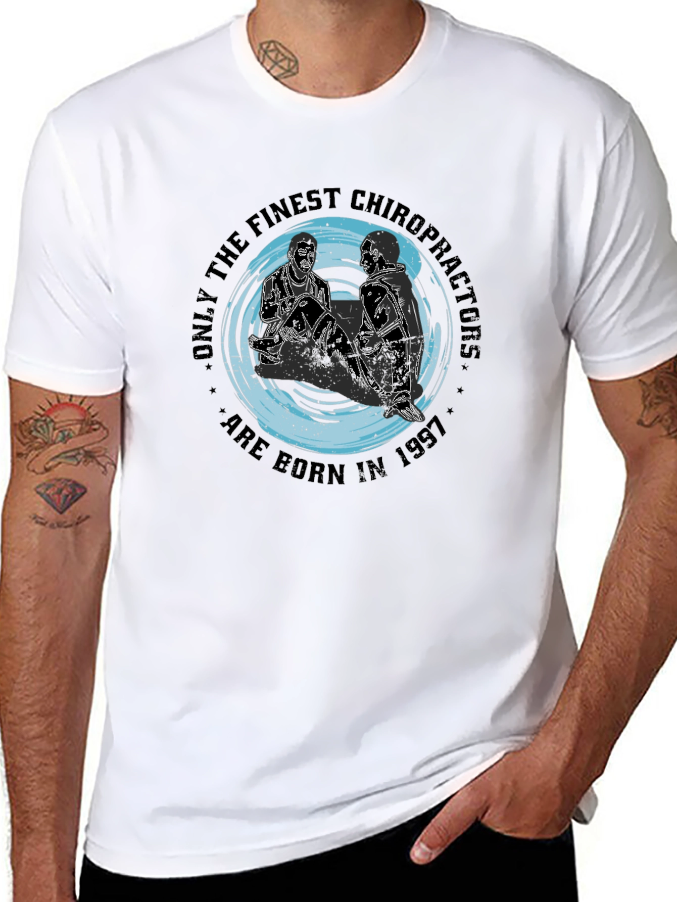 Finest Chiropractors Born in 1997 Black T-Shirt