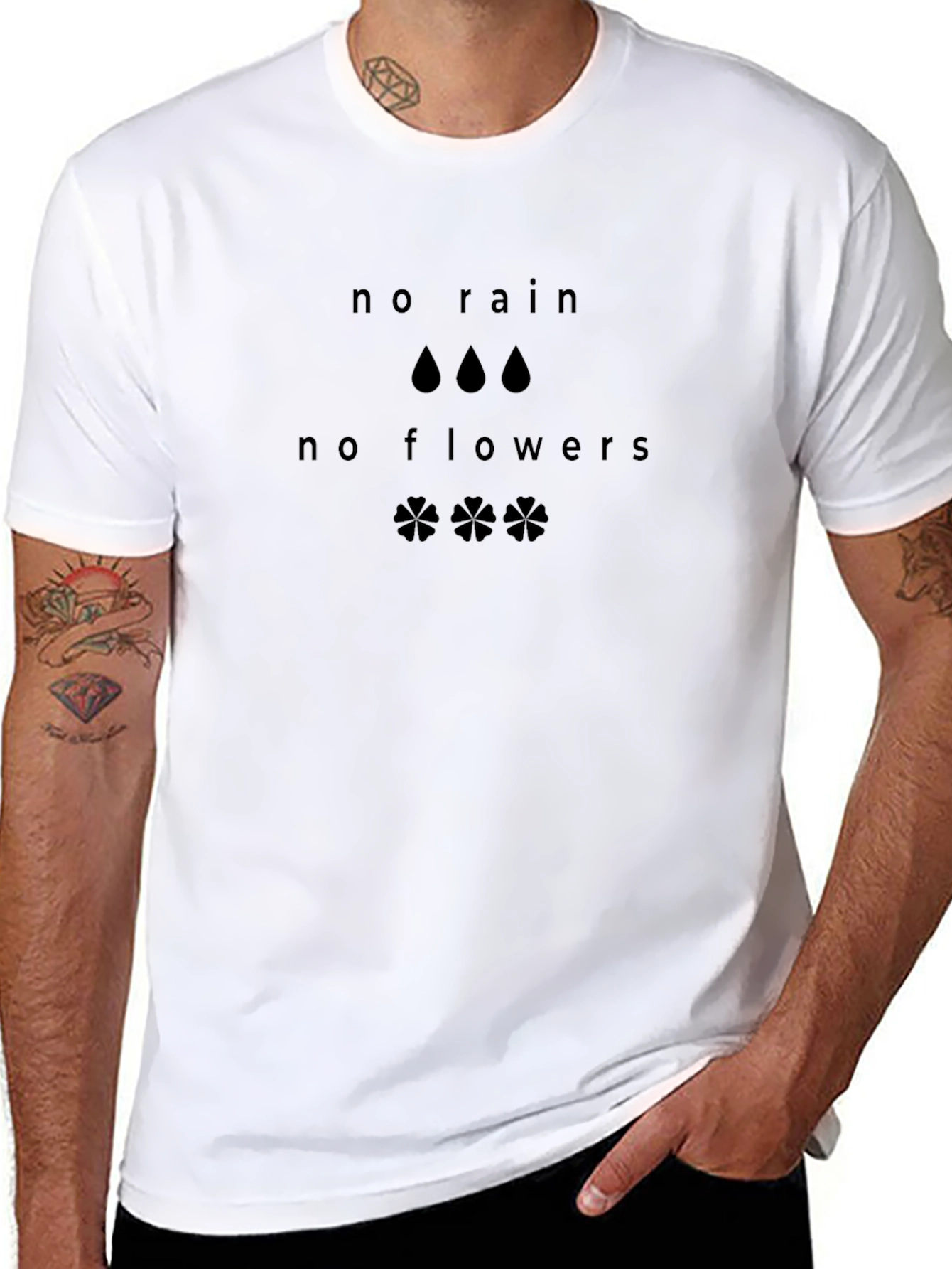 No Rain No Flowers Graphic T-Shirt