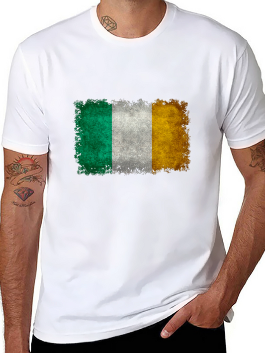 Irish Flag T-Shirt - Distressed Graphic Tee