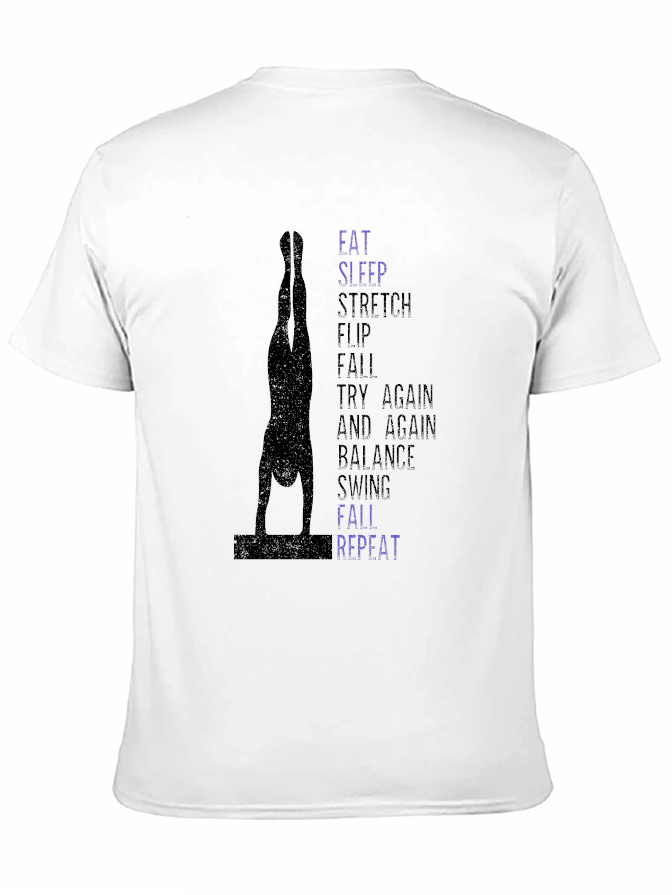 Gymnast T-Shirt: Eat Sleep Stretch Flip Repeat