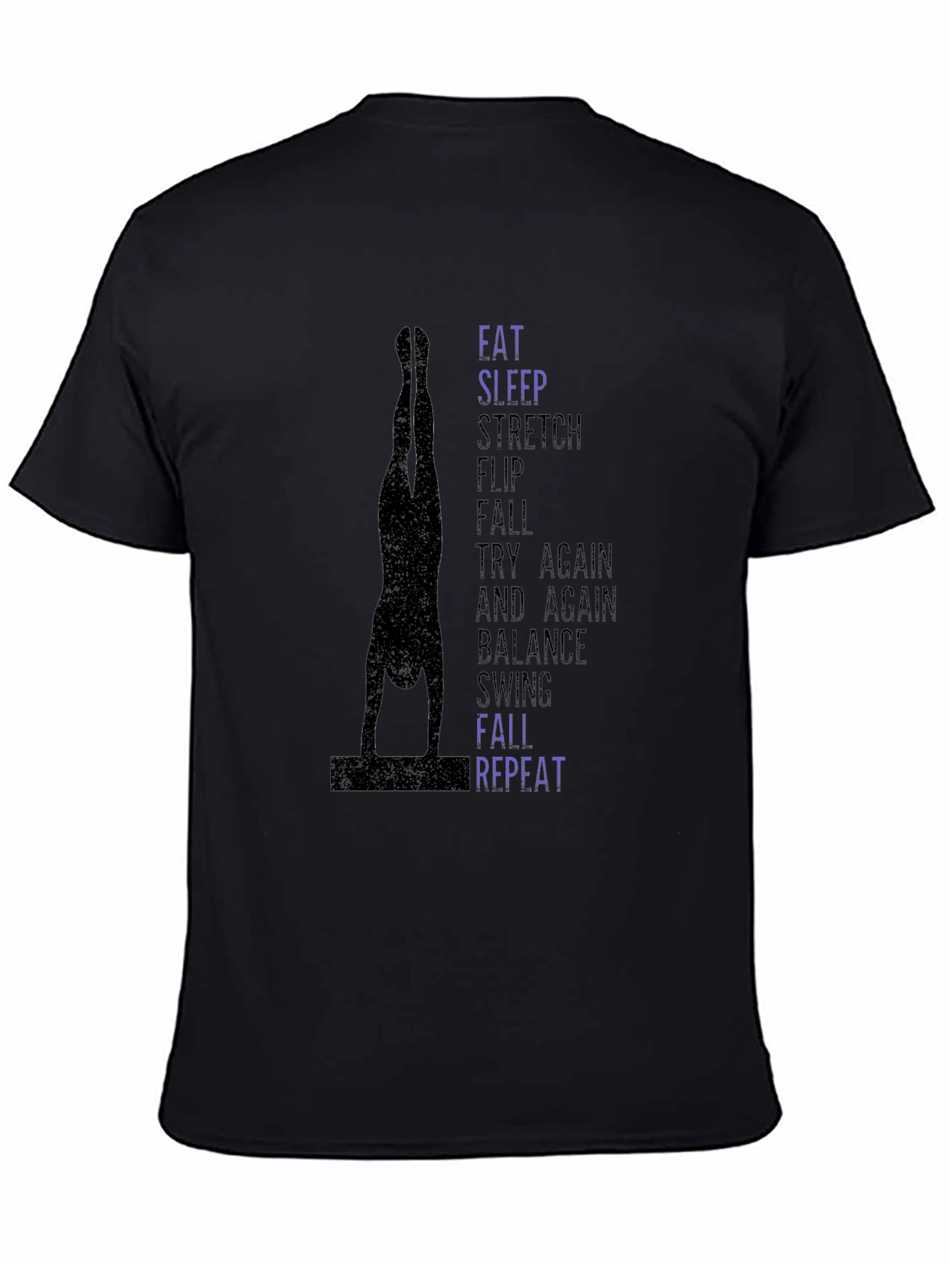 Gymnast T-Shirt: Eat Sleep Stretch Flip Repeat