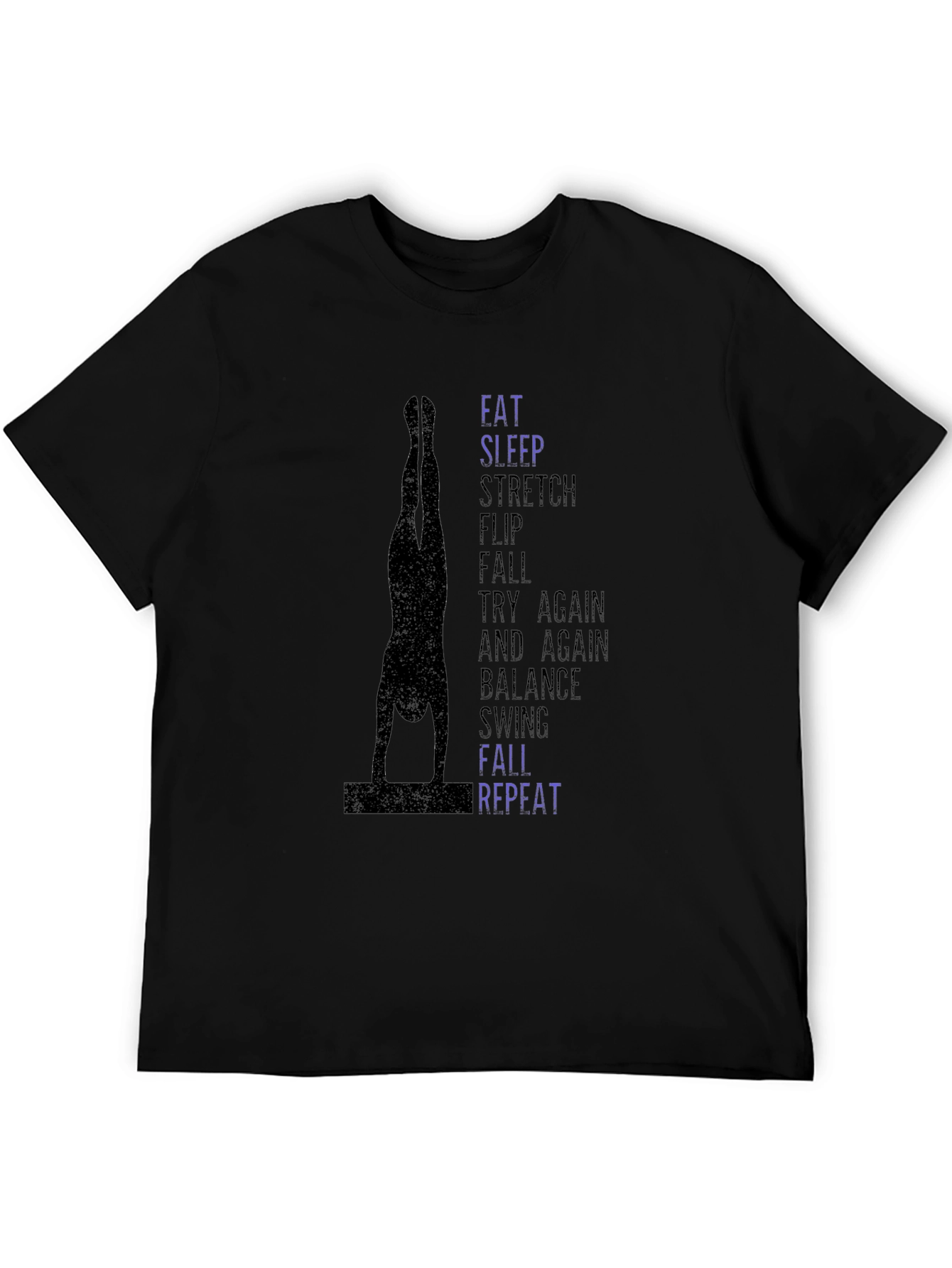 Gymnast T-Shirt: Eat Sleep Stretch Flip Repeat