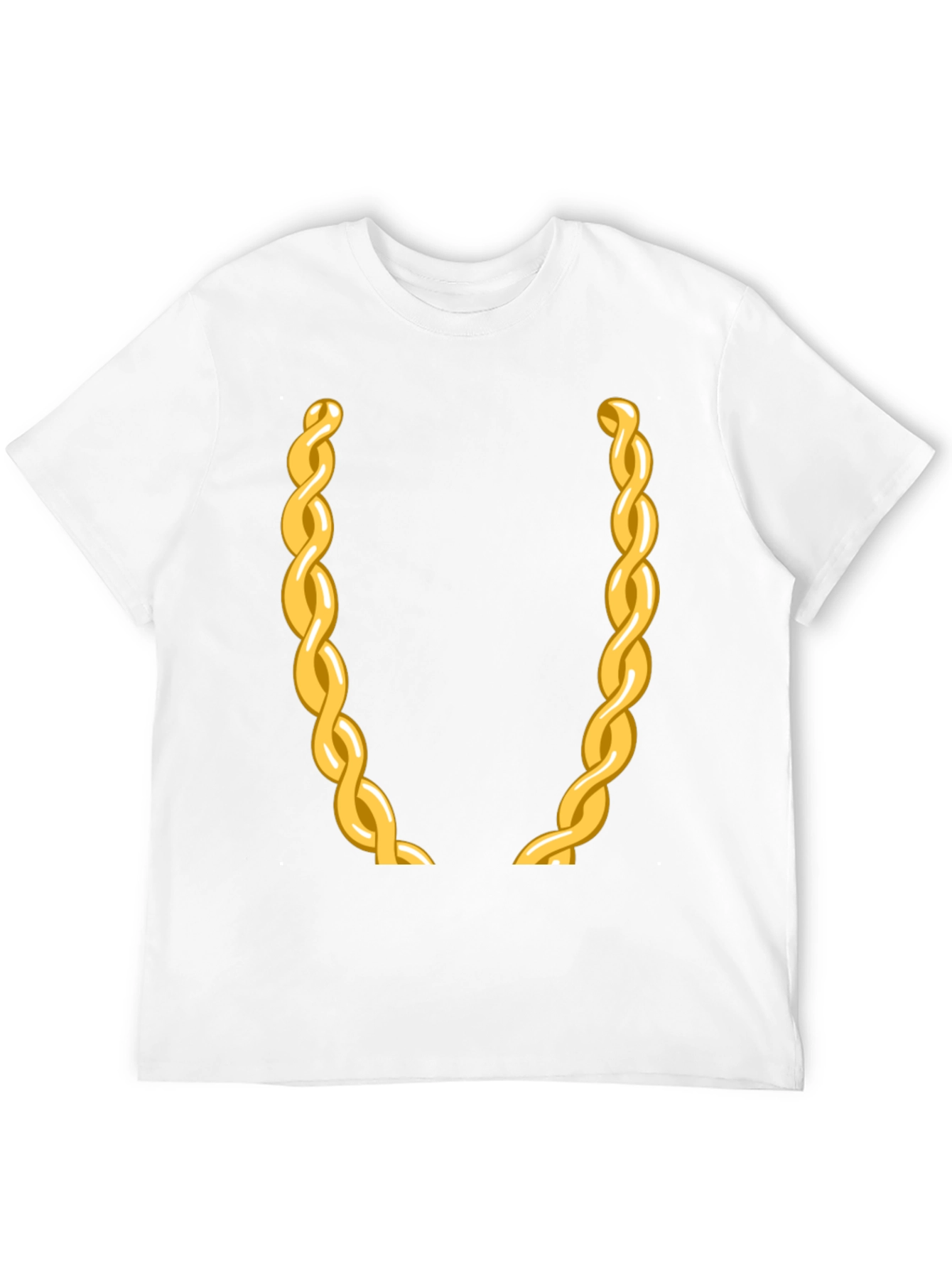 Gold Chain Graphic Tee - Party Ready!