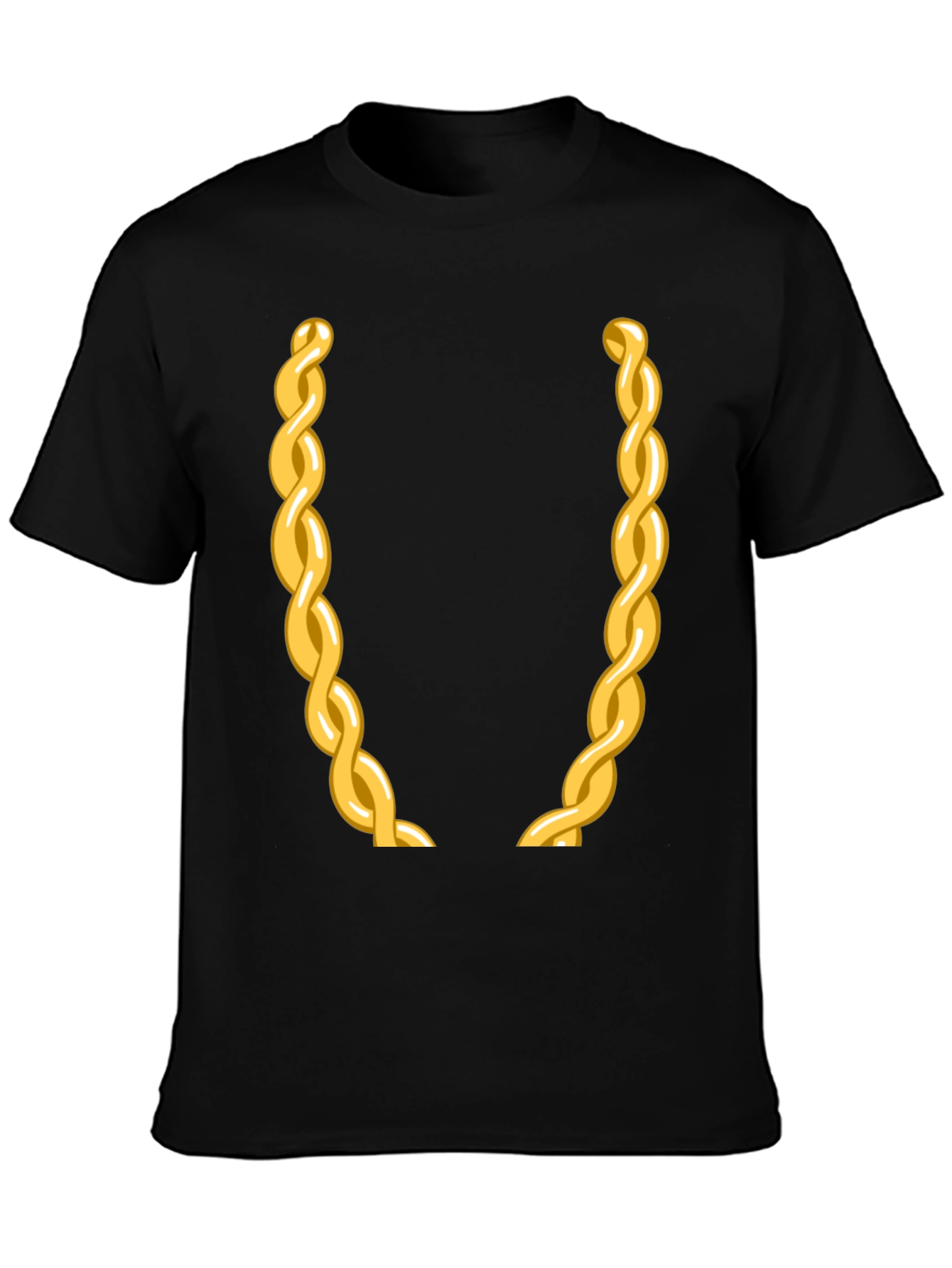 Gold Chain Graphic Tee - Party Ready!