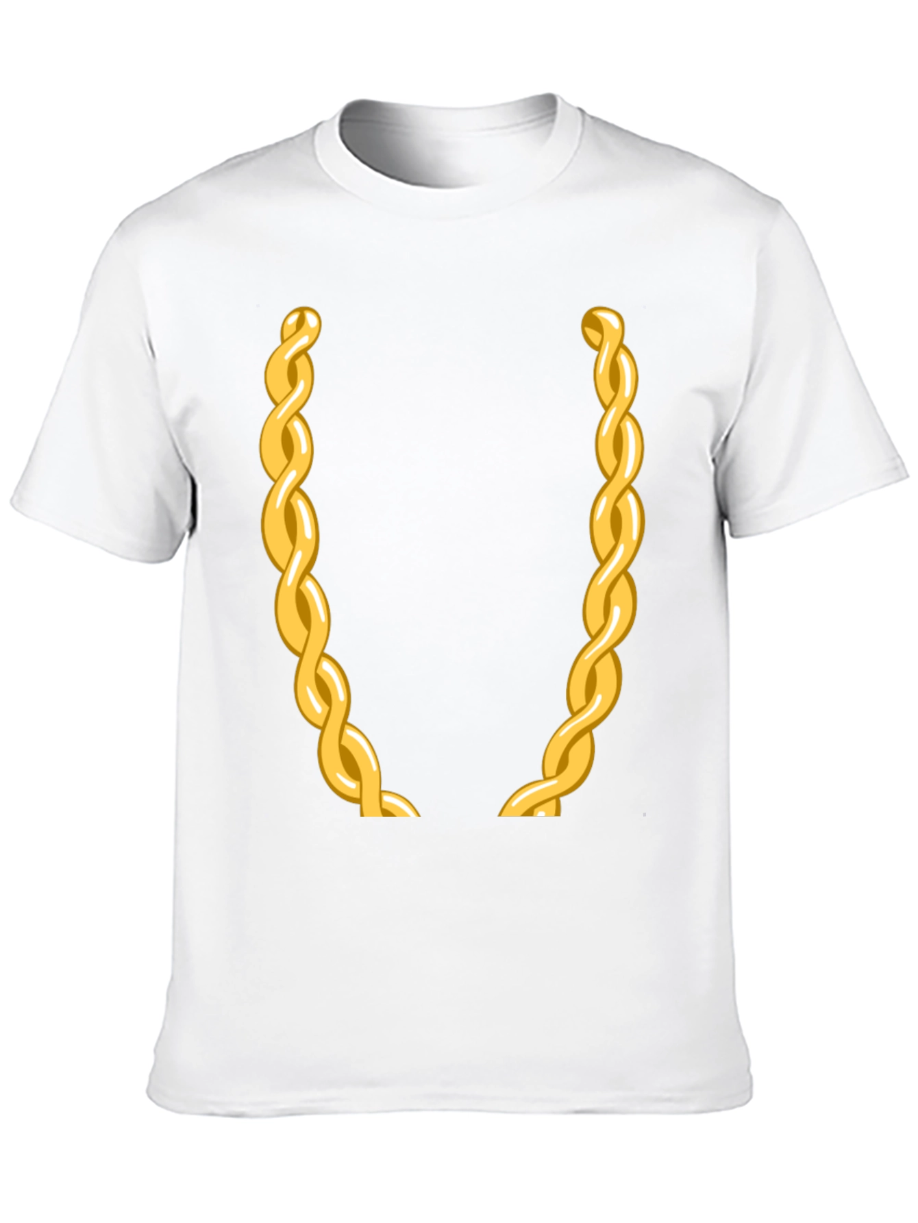 Gold Chain Graphic Tee - Party Ready!