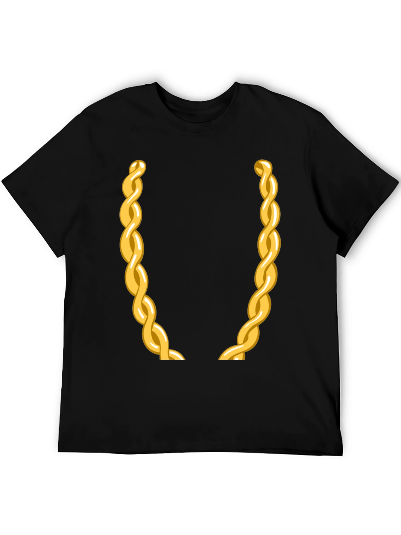 Gold Chain Graphic Tee - Party Ready!