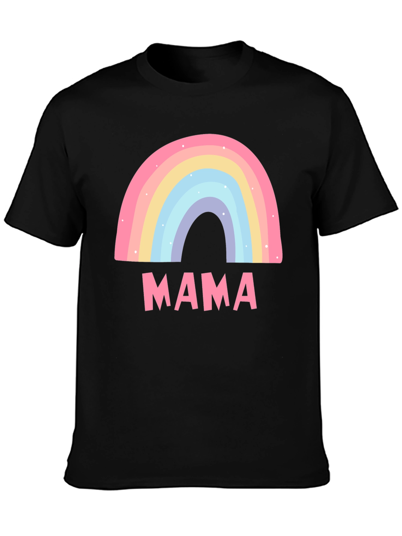 Mama Rainbow Graphic Tee - Cute Mothers Day Shirt
