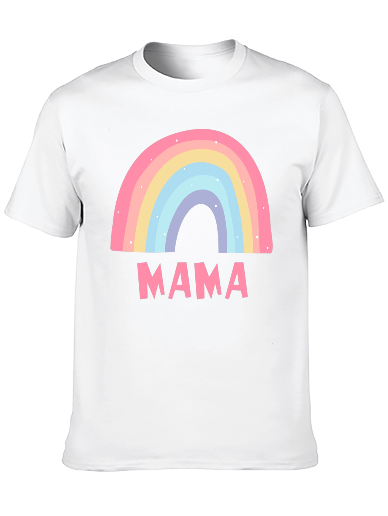 Mama Rainbow Graphic Tee - Cute Mothers Day Shirt