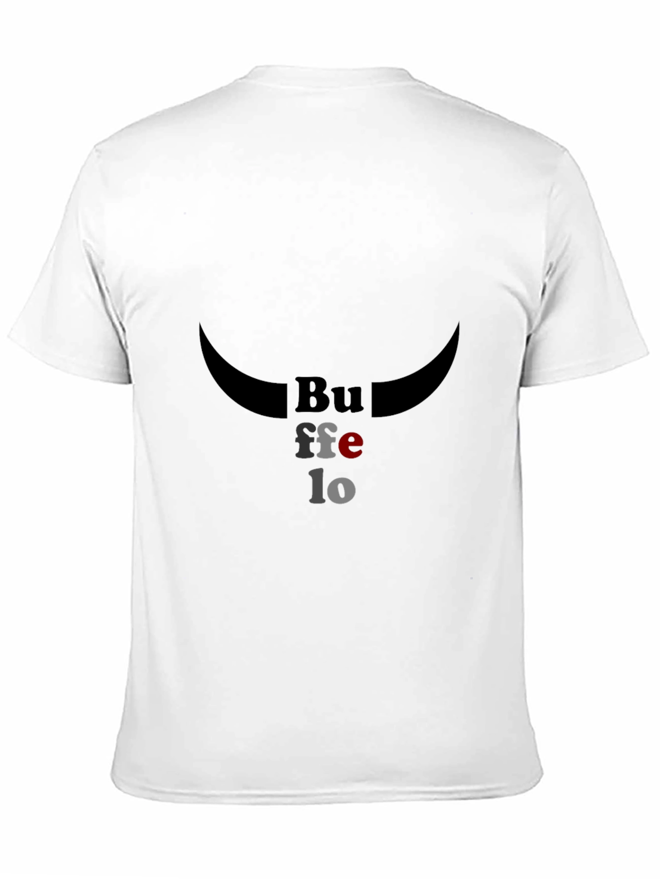 Buffalo Graphic Tee - Stylish Black Cotton T-Shirt