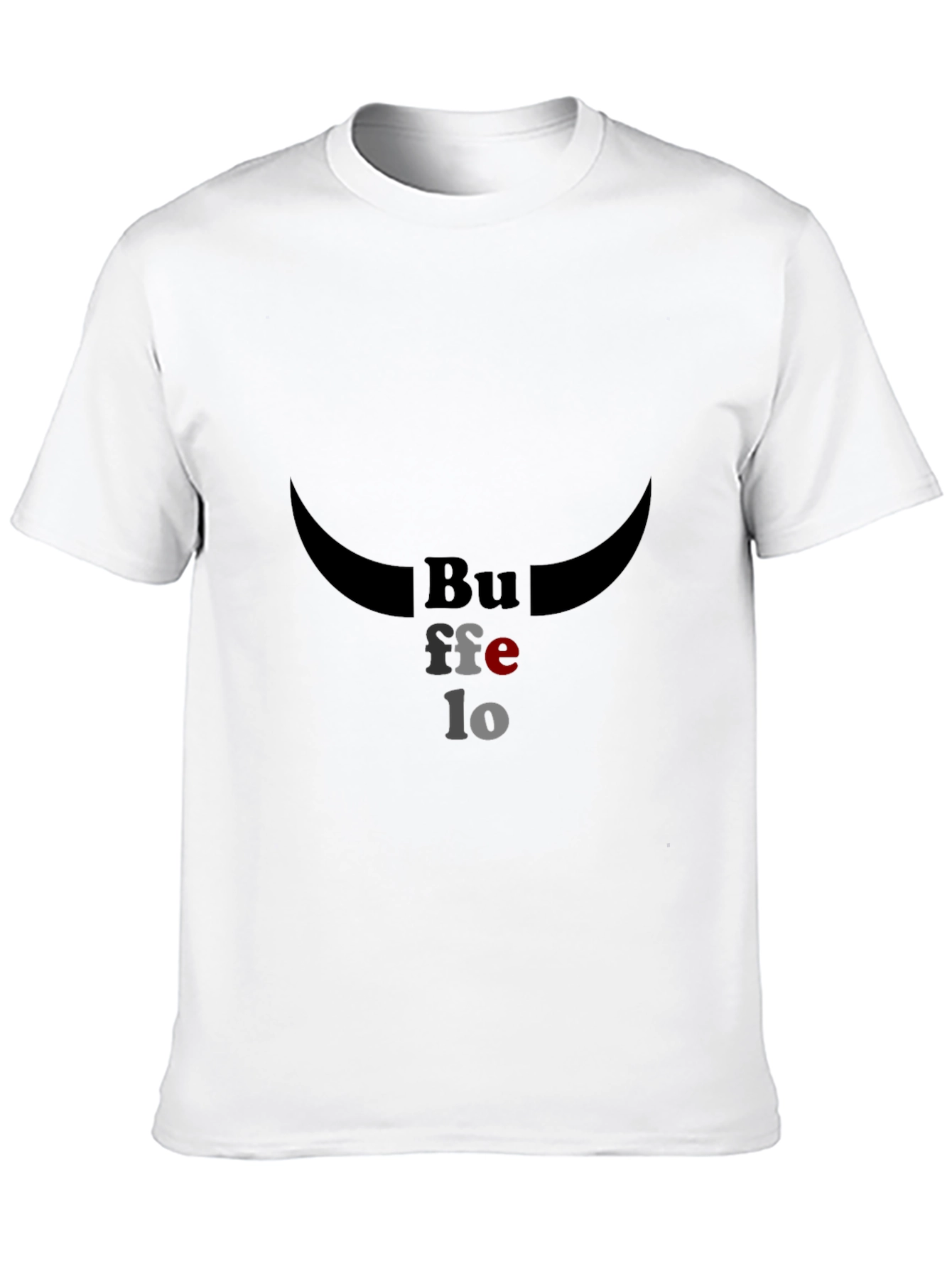 Buffalo Graphic Tee - Stylish Black Cotton T-Shirt