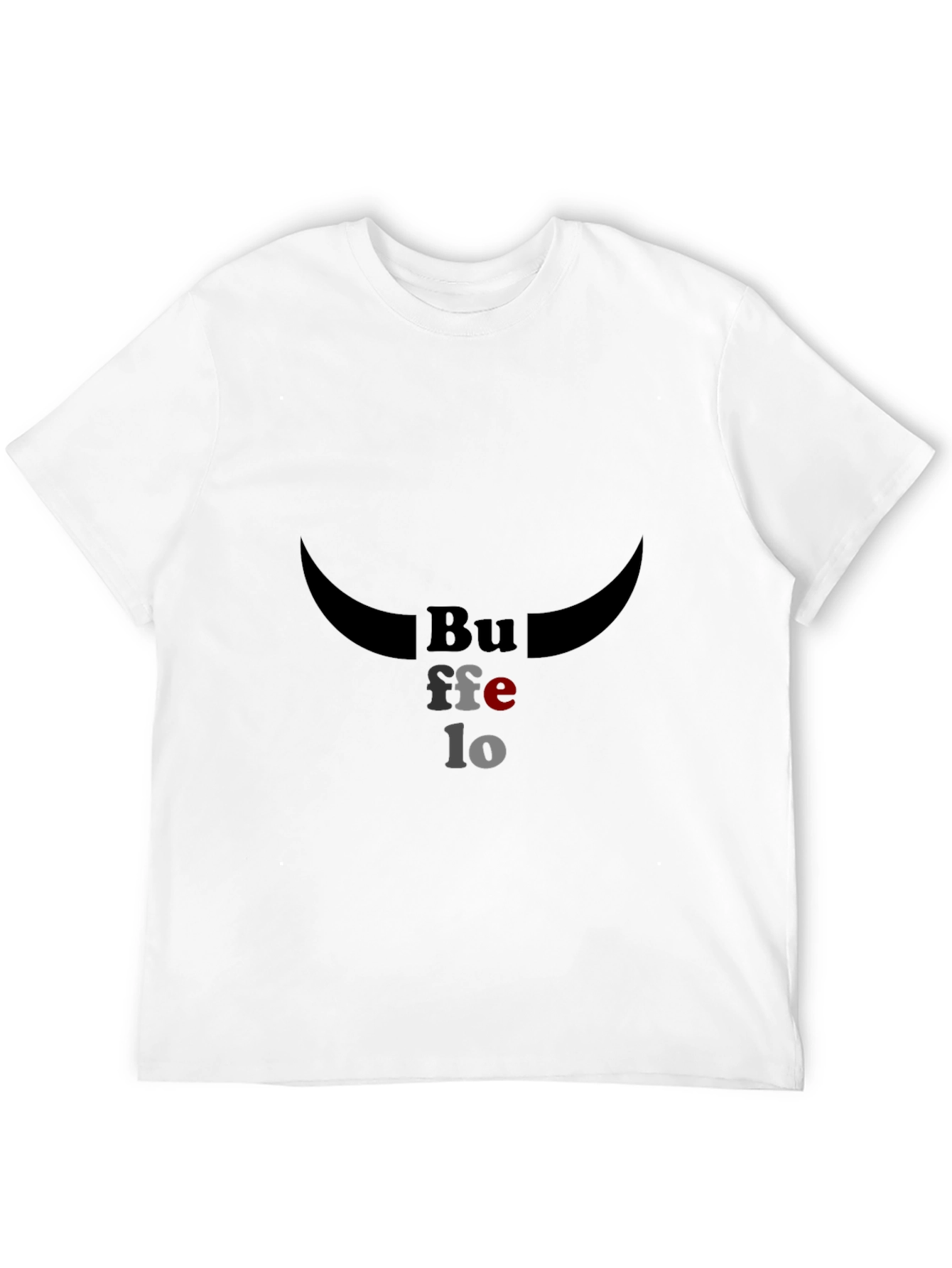 Buffalo Graphic Tee - Stylish Black Cotton T-Shirt