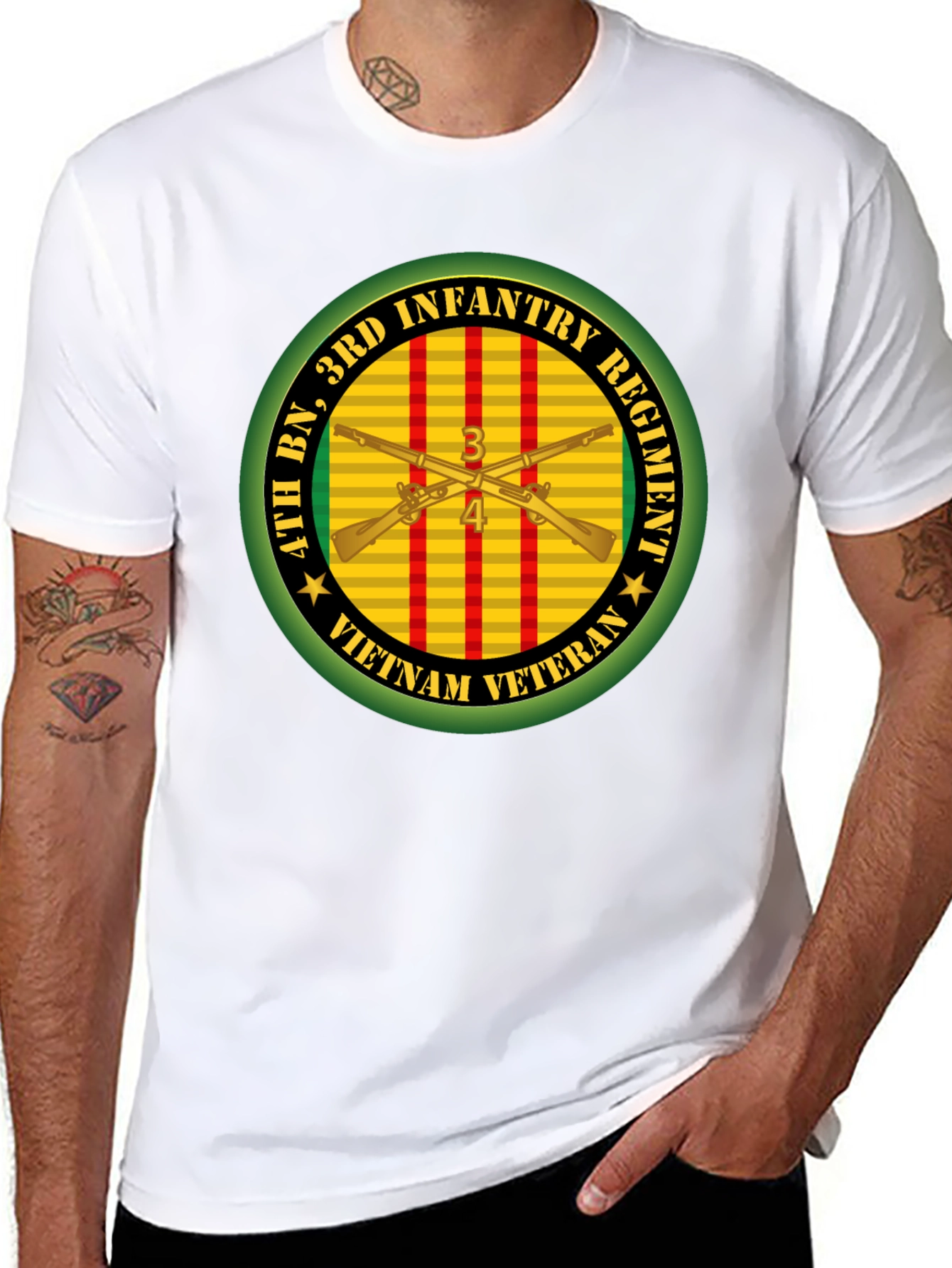 Vietnam Veteran 4th BN 3rd Infantry Regiment T-Shirt