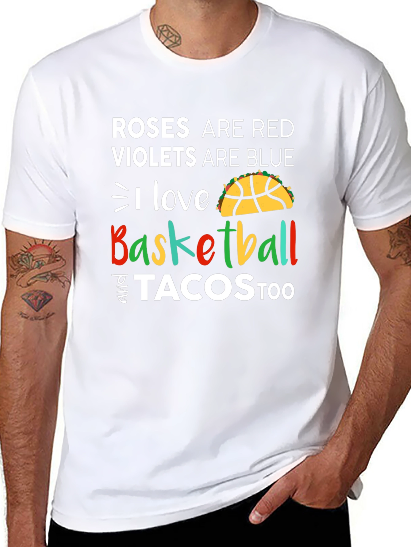 Basketball and Tacos Graphic Tee