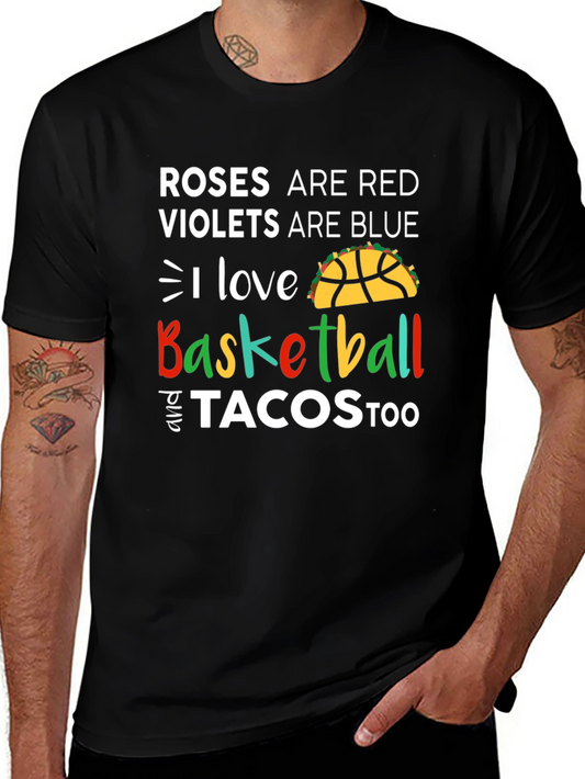 Basketball and Tacos Graphic Tee