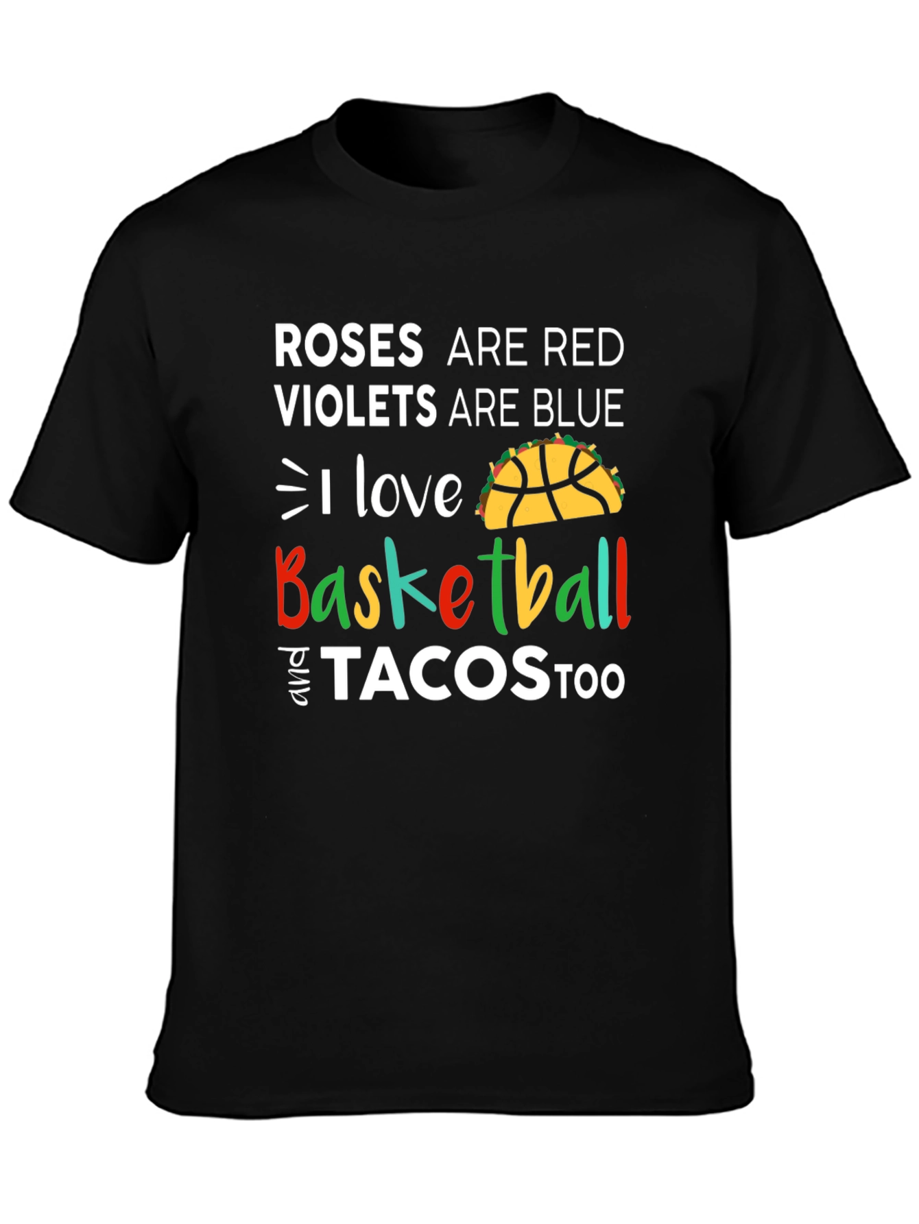 Basketball and Tacos Graphic Tee