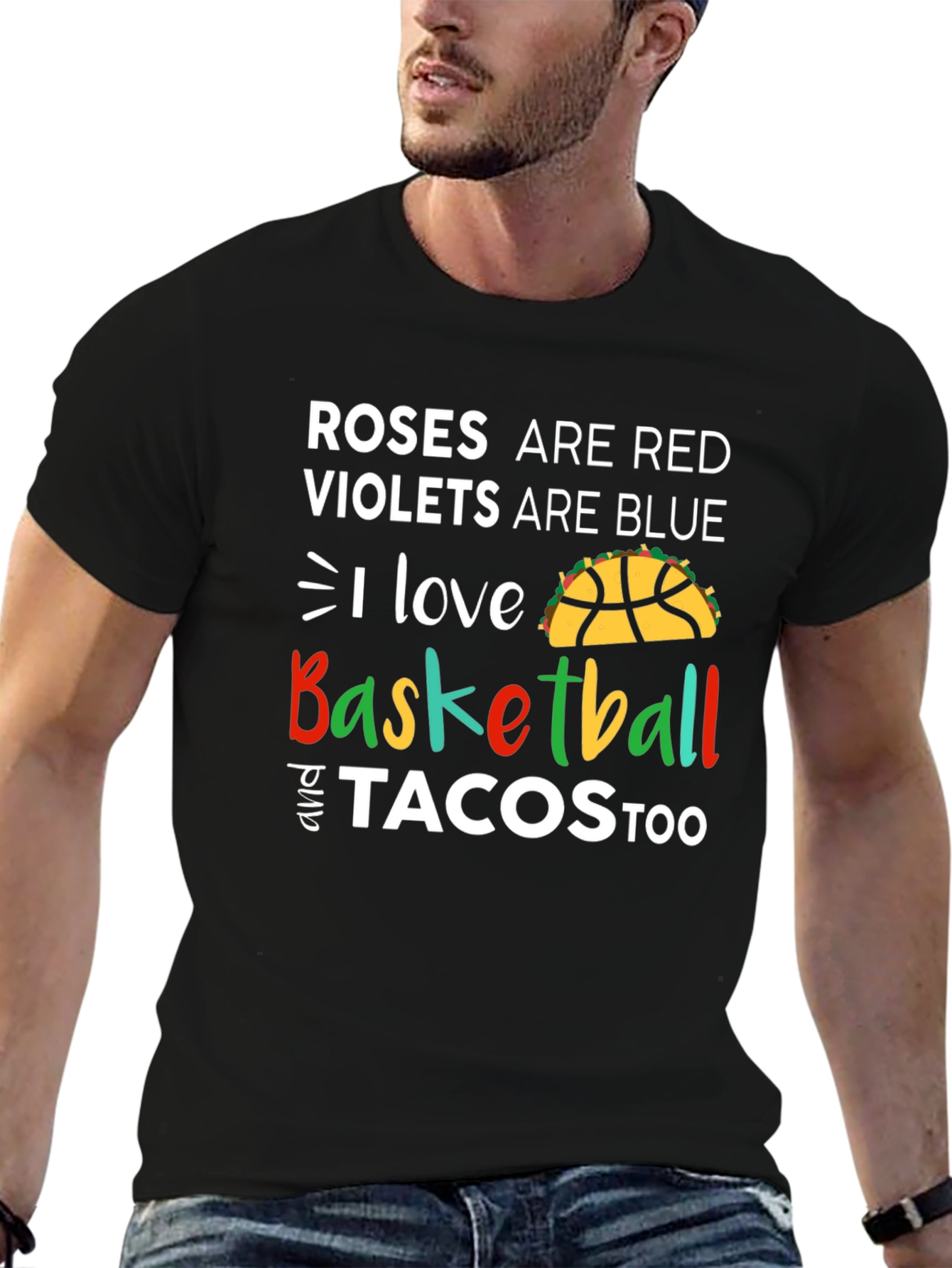 Basketball and Tacos Graphic Tee