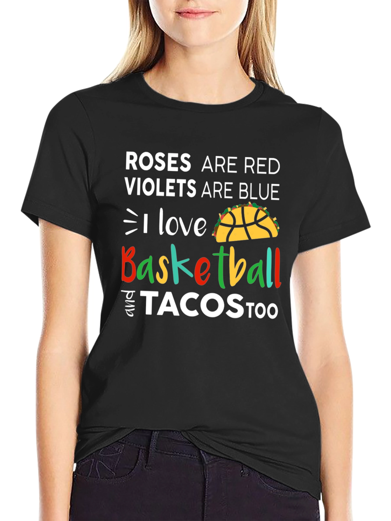 Basketball and Tacos Graphic Tee