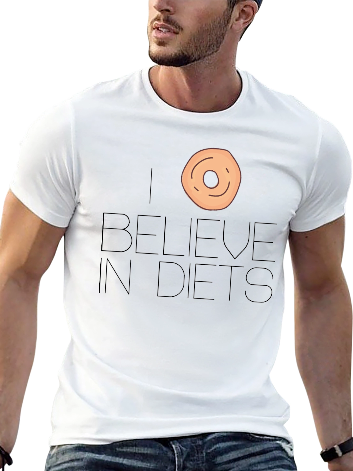 I Donut Believe in Diets Funny T-Shirt