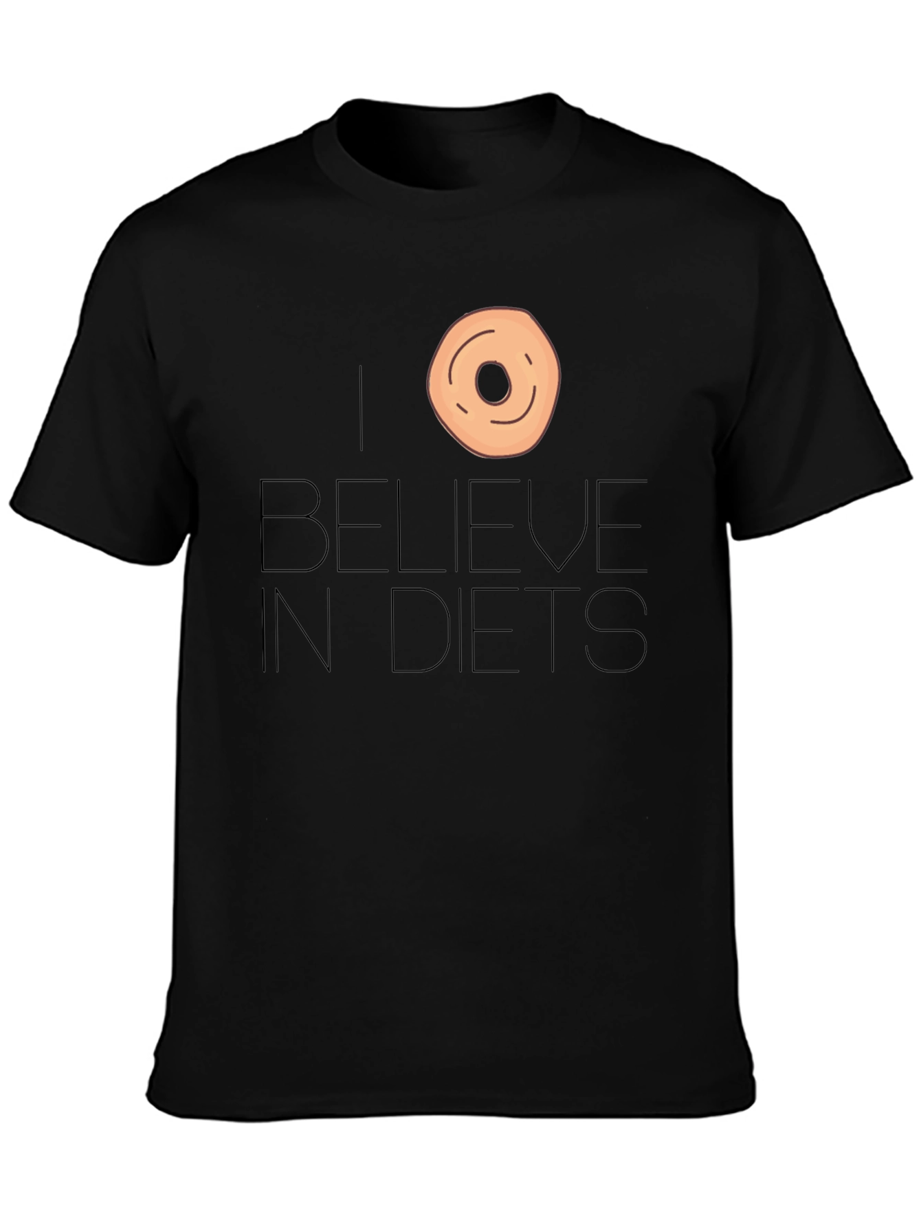 I Donut Believe in Diets Funny T-Shirt
