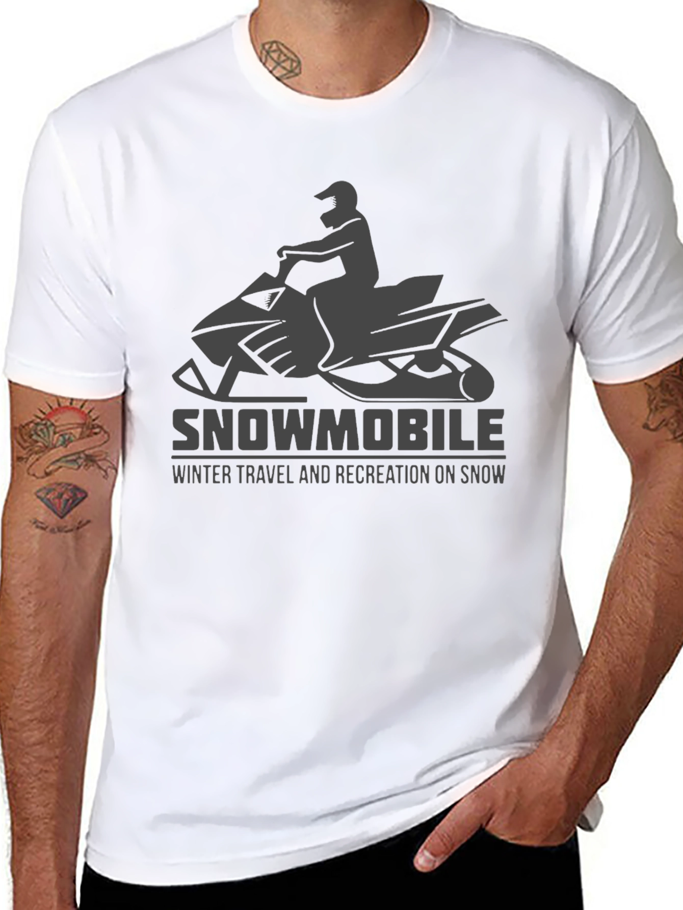 Snowmobile T-Shirt: Winter Adventure Apparel