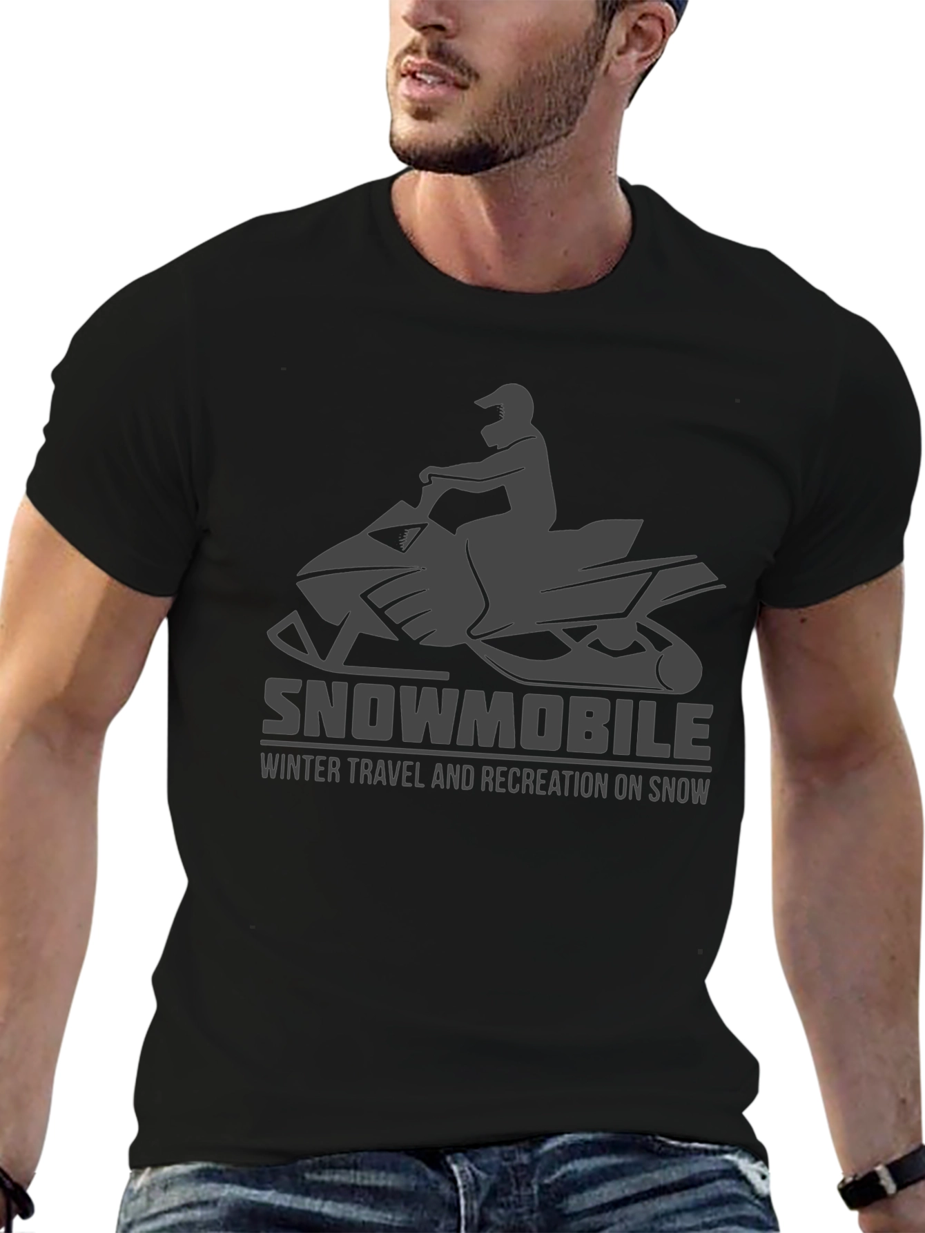 Snowmobile T-Shirt: Winter Adventure Apparel