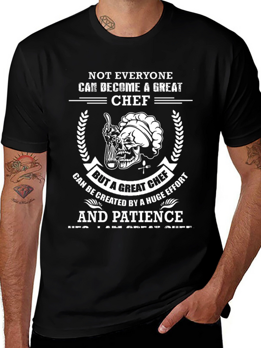 Great Chef T-Shirt - Skull Chef Design